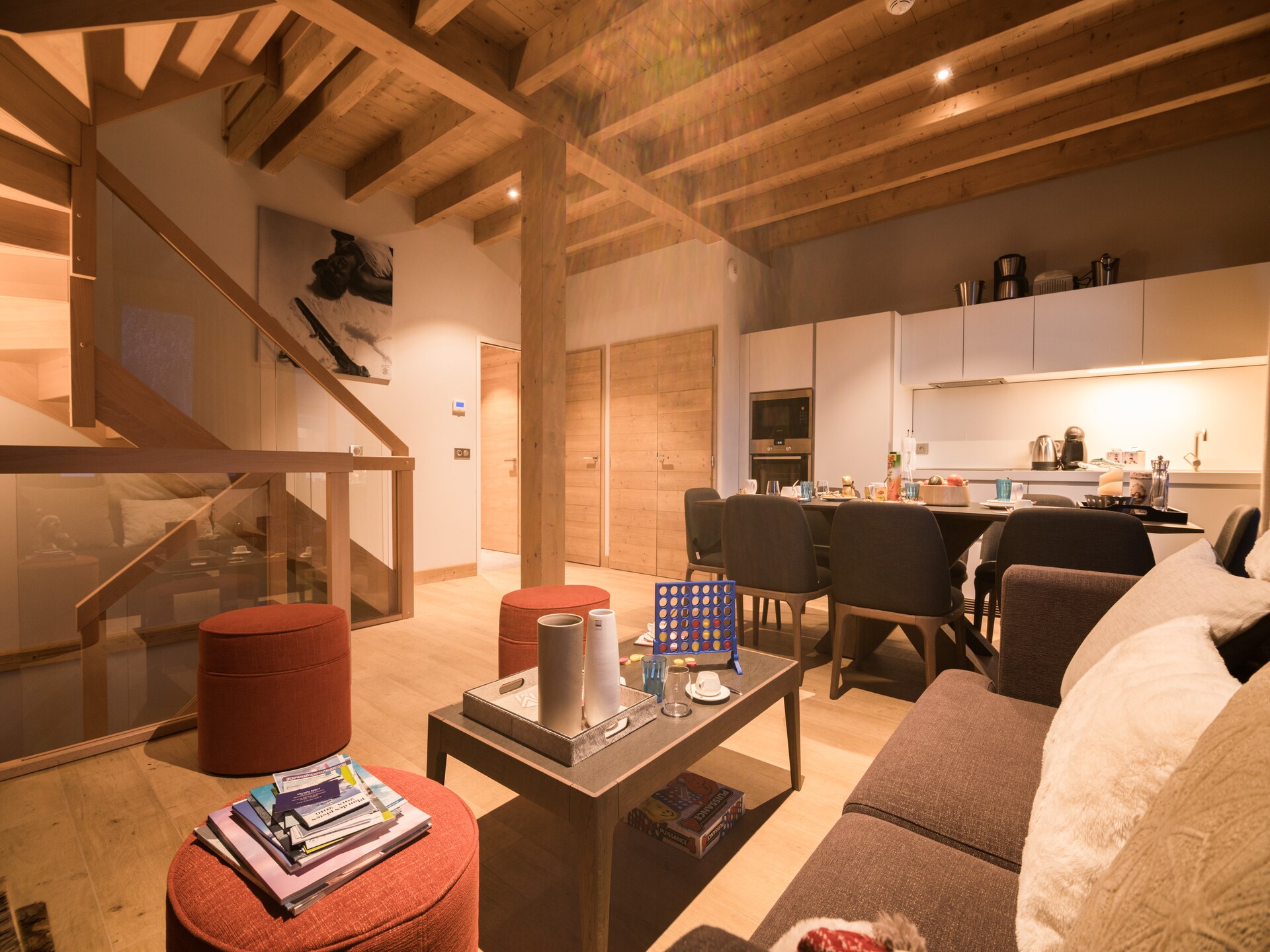 Luxe chalet voor 8 personen nabij Megève met uitzicht op de Mont-Blanc - foto 10