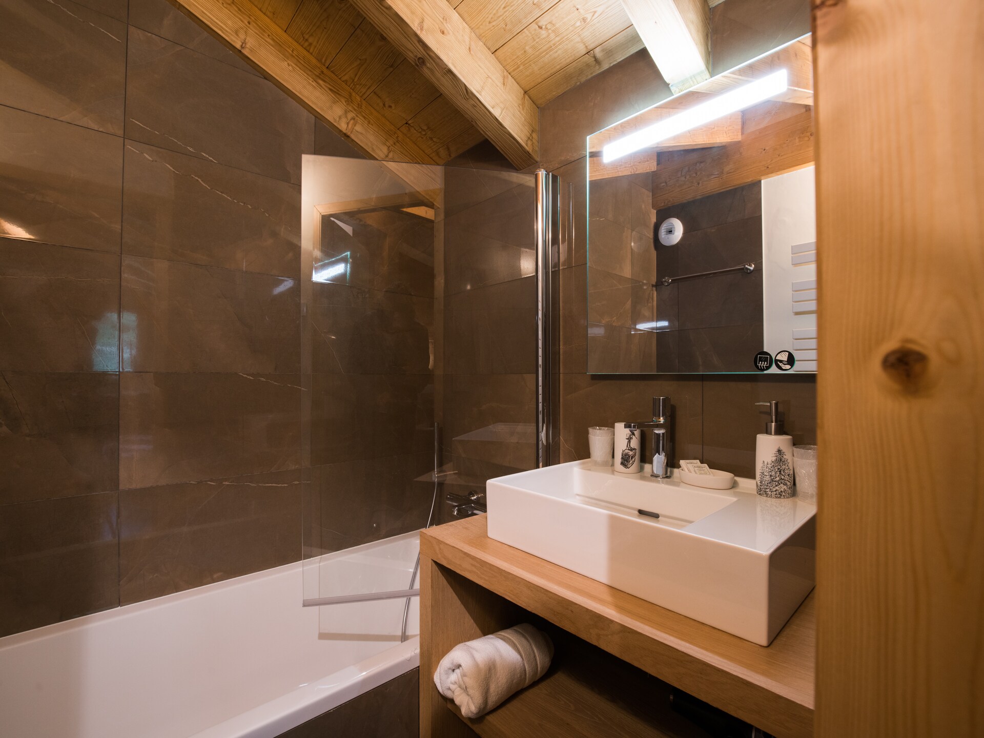 Luxe chalet voor 8 personen nabij Megève met uitzicht op de Mont-Blanc - foto 19