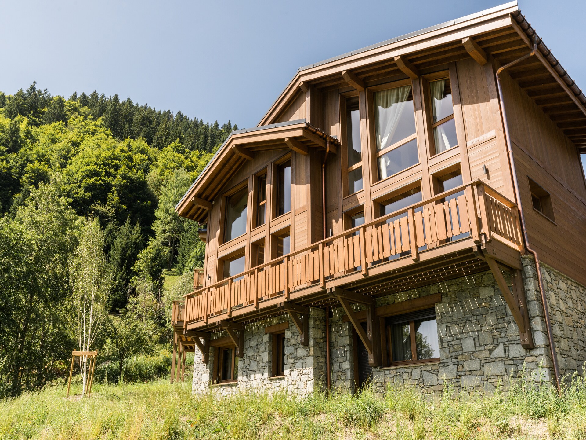 Luxe 14-persoons chalet nabij Megève met sauna en hammam - foto 1