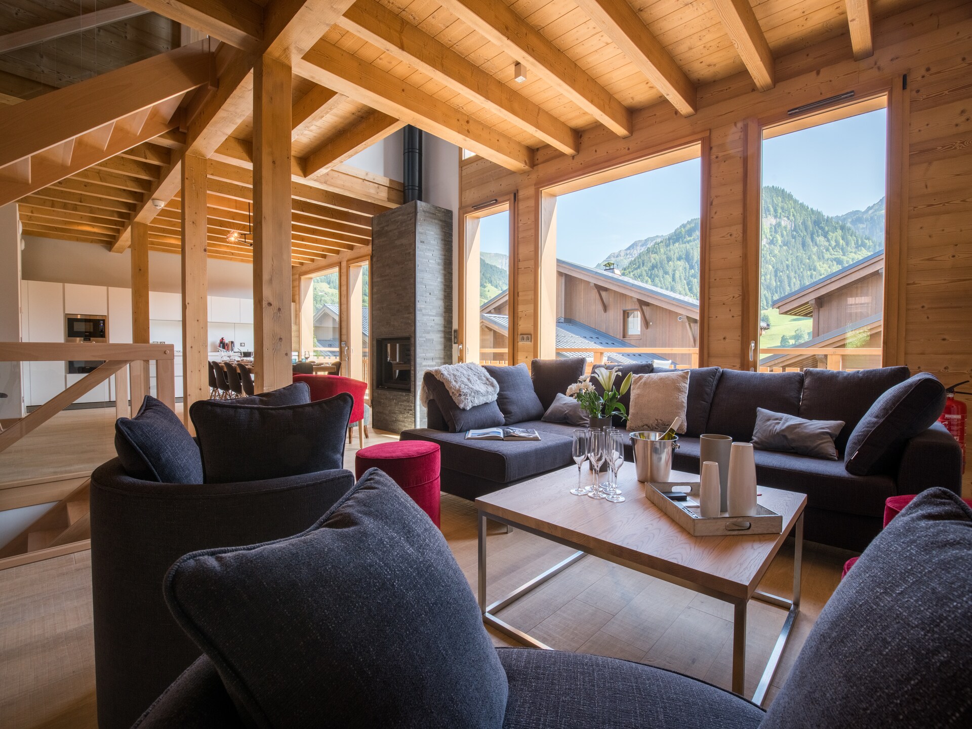 Luxe 14-persoons chalet nabij Megève met sauna en hammam - foto 2