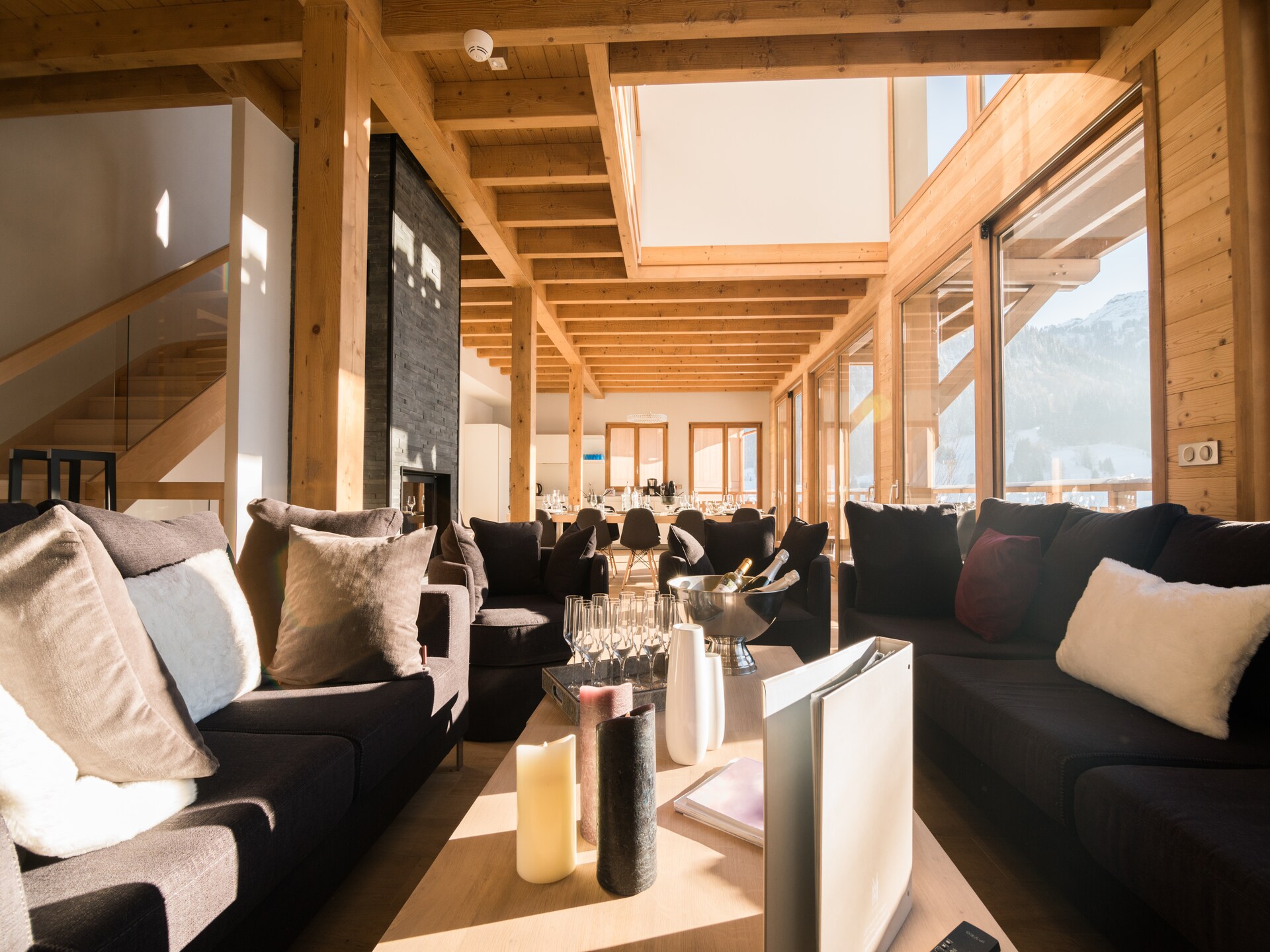 Luxe 14-persoons chalet nabij Megève met sauna en hammam - foto 7