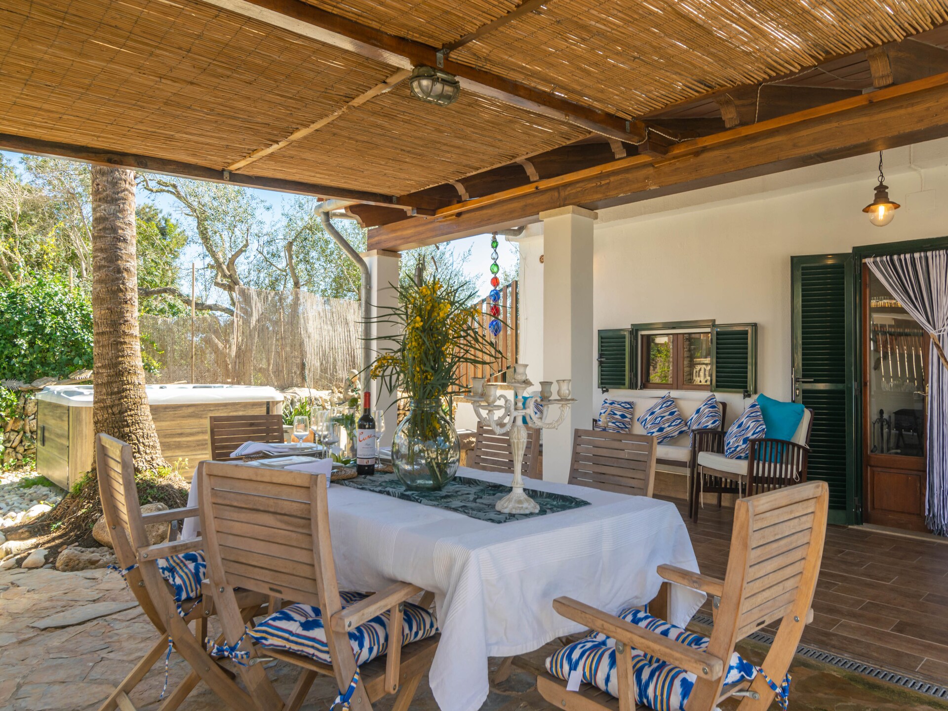 Cas Pati: Comfortabele tent met jacuzzi nabij Cala Santanyí - foto 5