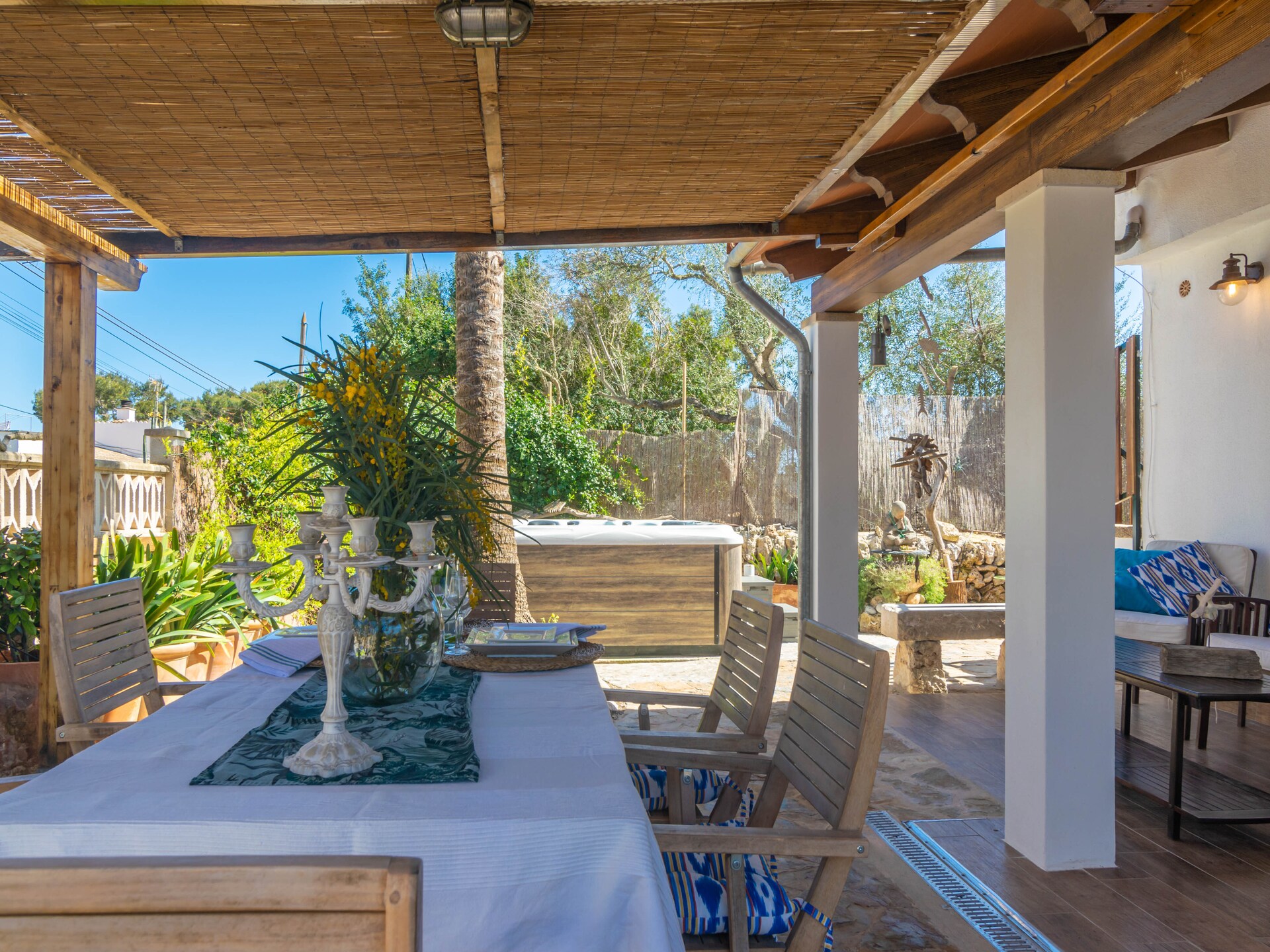Cas Pati: Comfortabele tent met jacuzzi nabij Cala Santanyí - foto 31