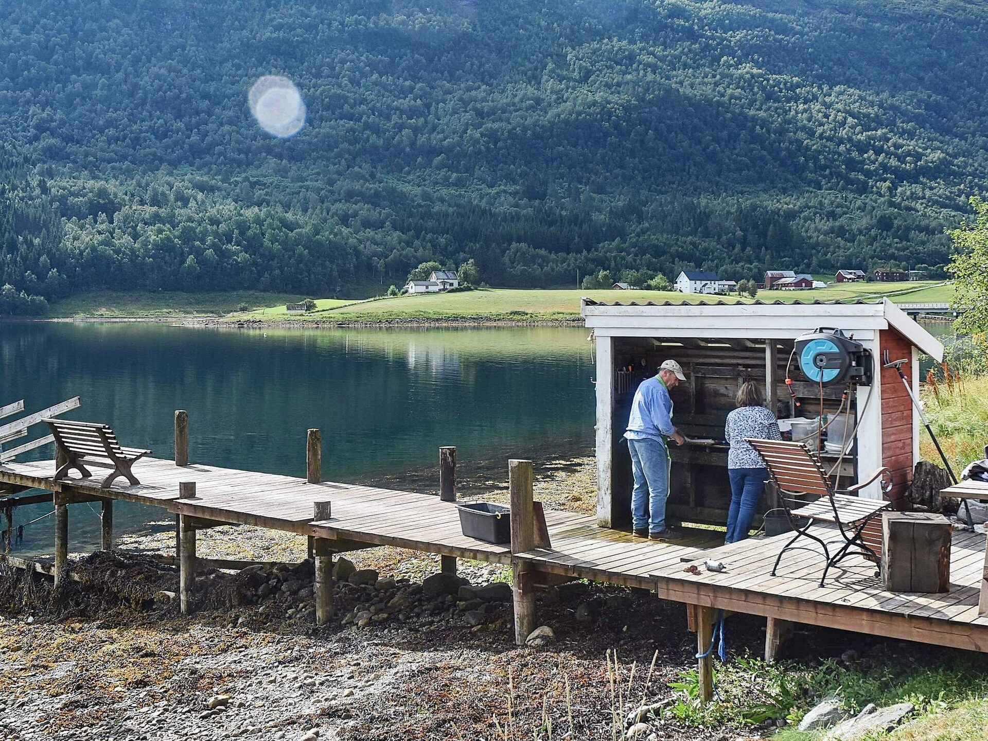 Authentiek Noors stabbur aan Bøfjorden met bootverhuur - foto 17