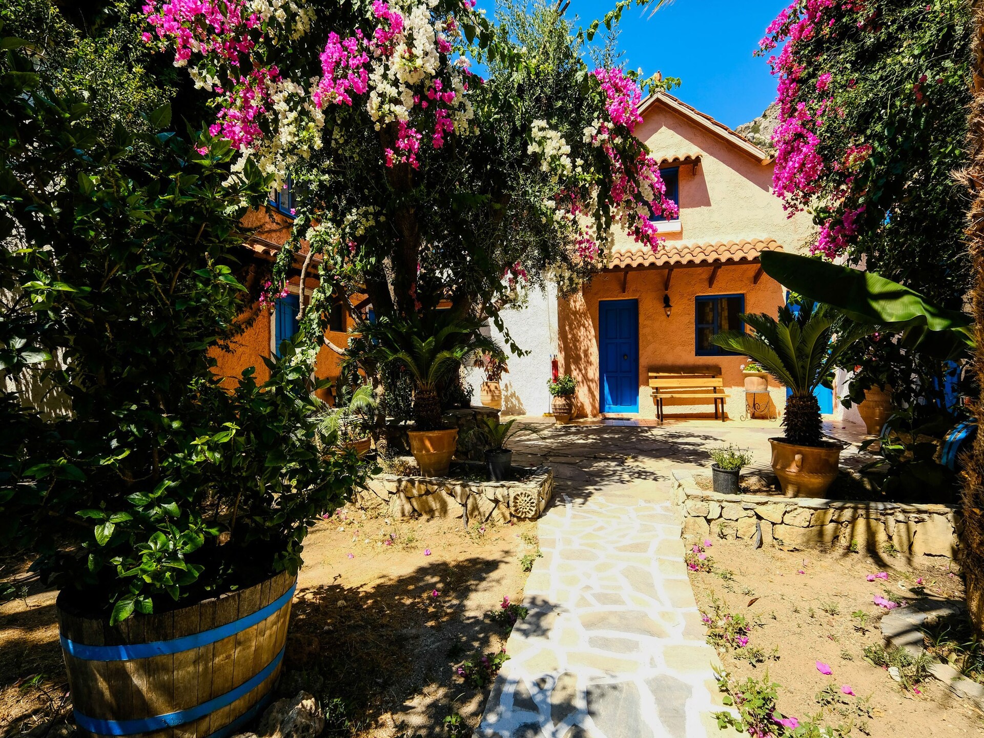 Romantisch vrijstaand huisje met zeezicht in Palaiochora, 300m van strand - foto 5