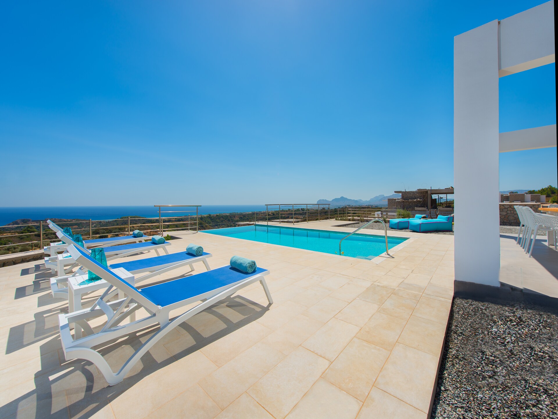 Villa Olimpo: Luxe villa met zeezicht en privézwembad bij Rhodos - foto 7