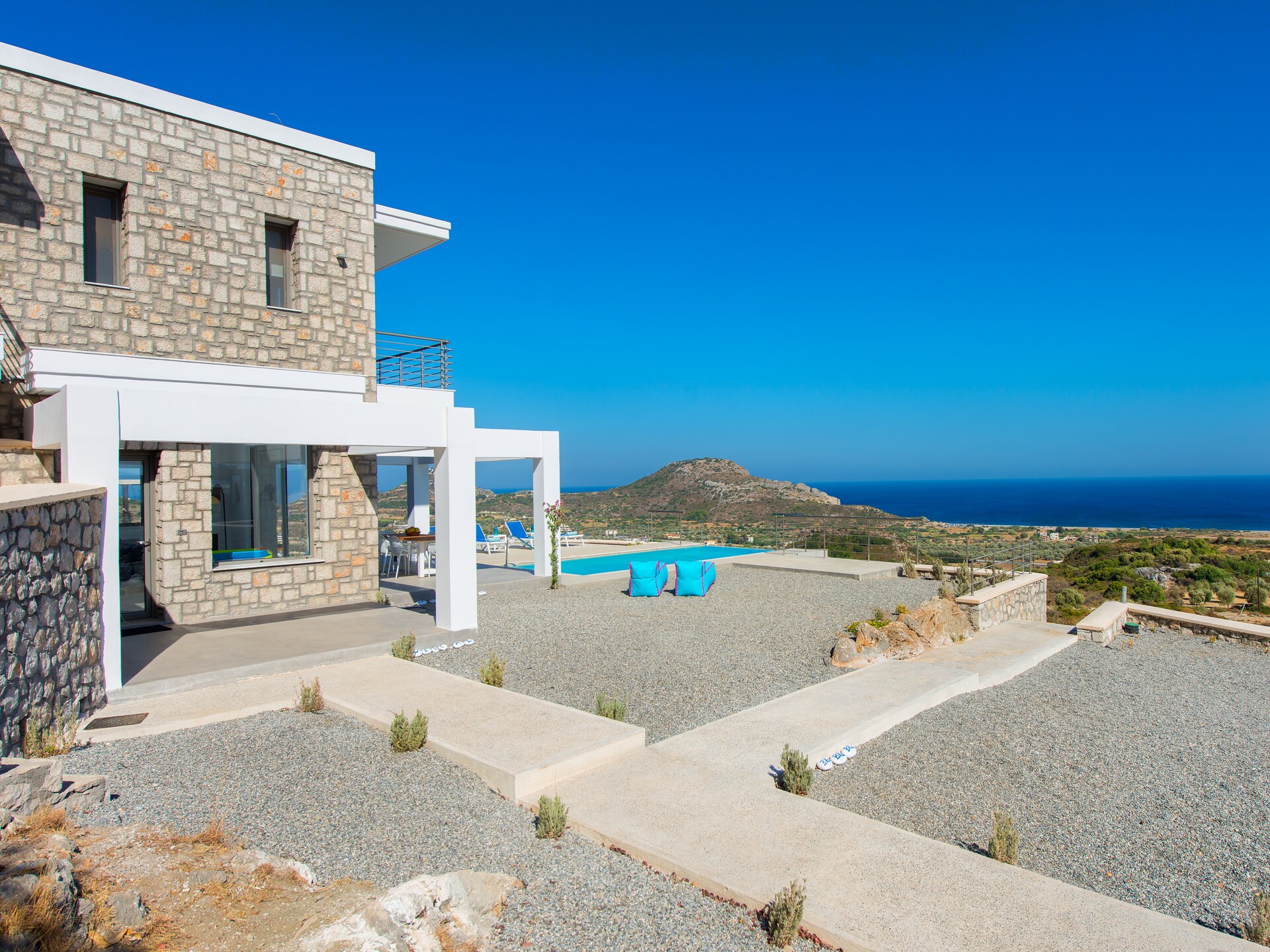 Villa Olimpo: Luxe villa met zeezicht en privézwembad bij Rhodos - foto 6