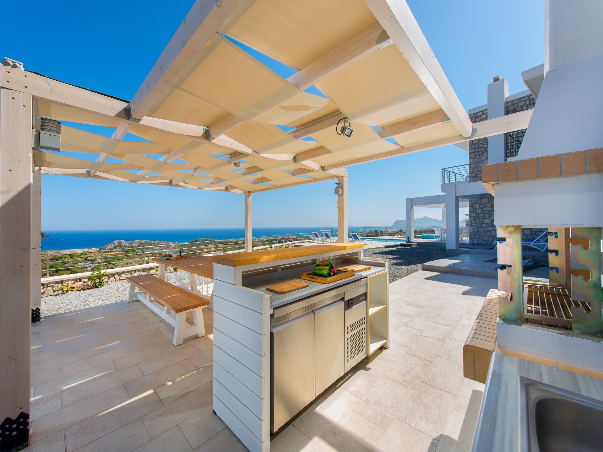 Villa Olimpo: Luxe villa met zeezicht en privézwembad bij Rhodos - foto 26
