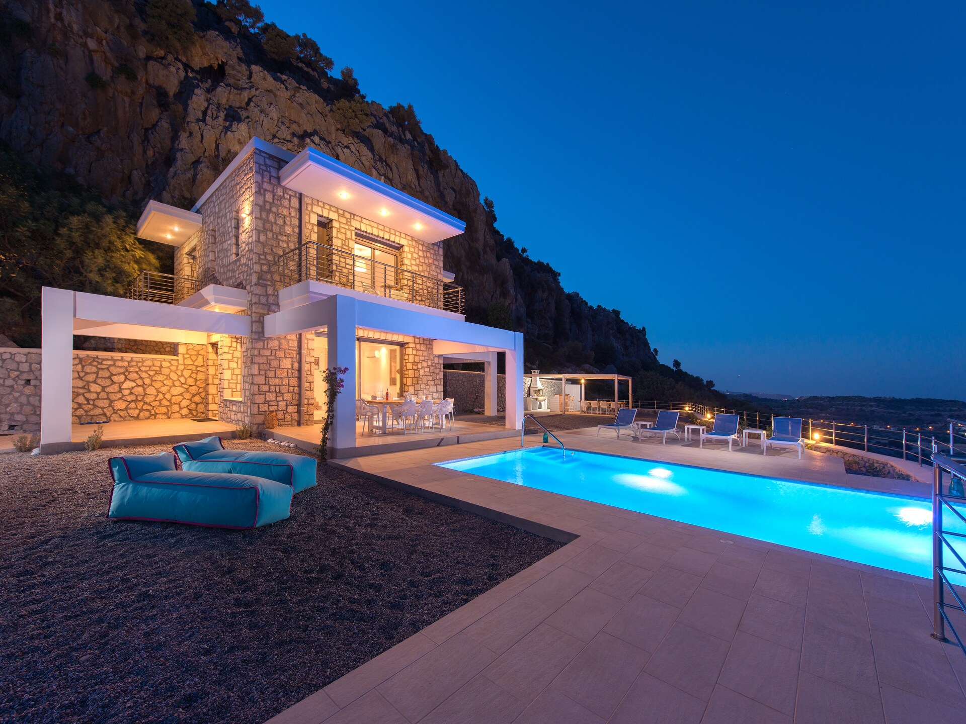 Villa Olimpo: Luxe villa met zeezicht en privézwembad bij Rhodos - foto 9