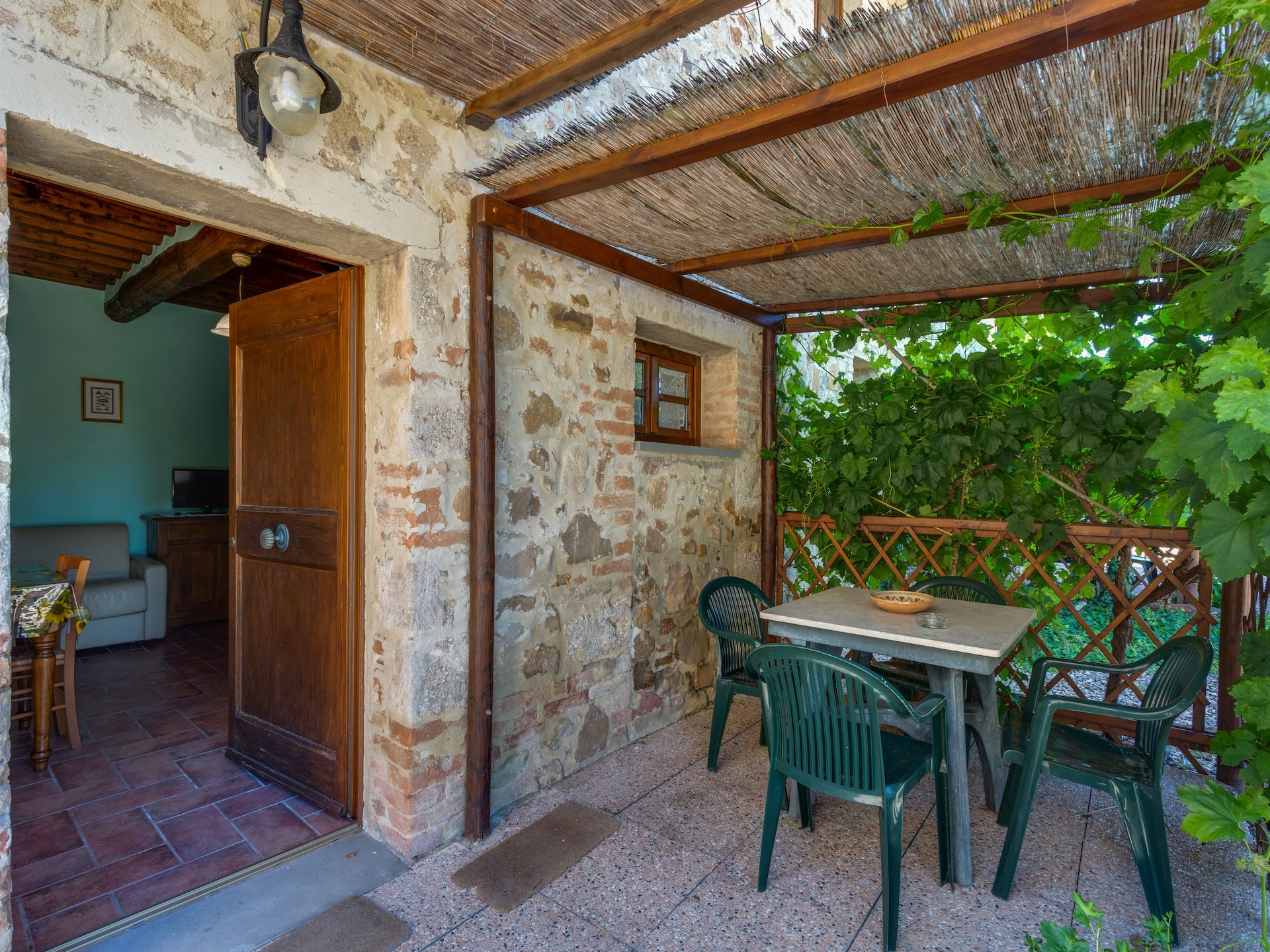 Authentiek Toscaans appartement bij Casole d'Elsa met zwembad en tuin - foto 22