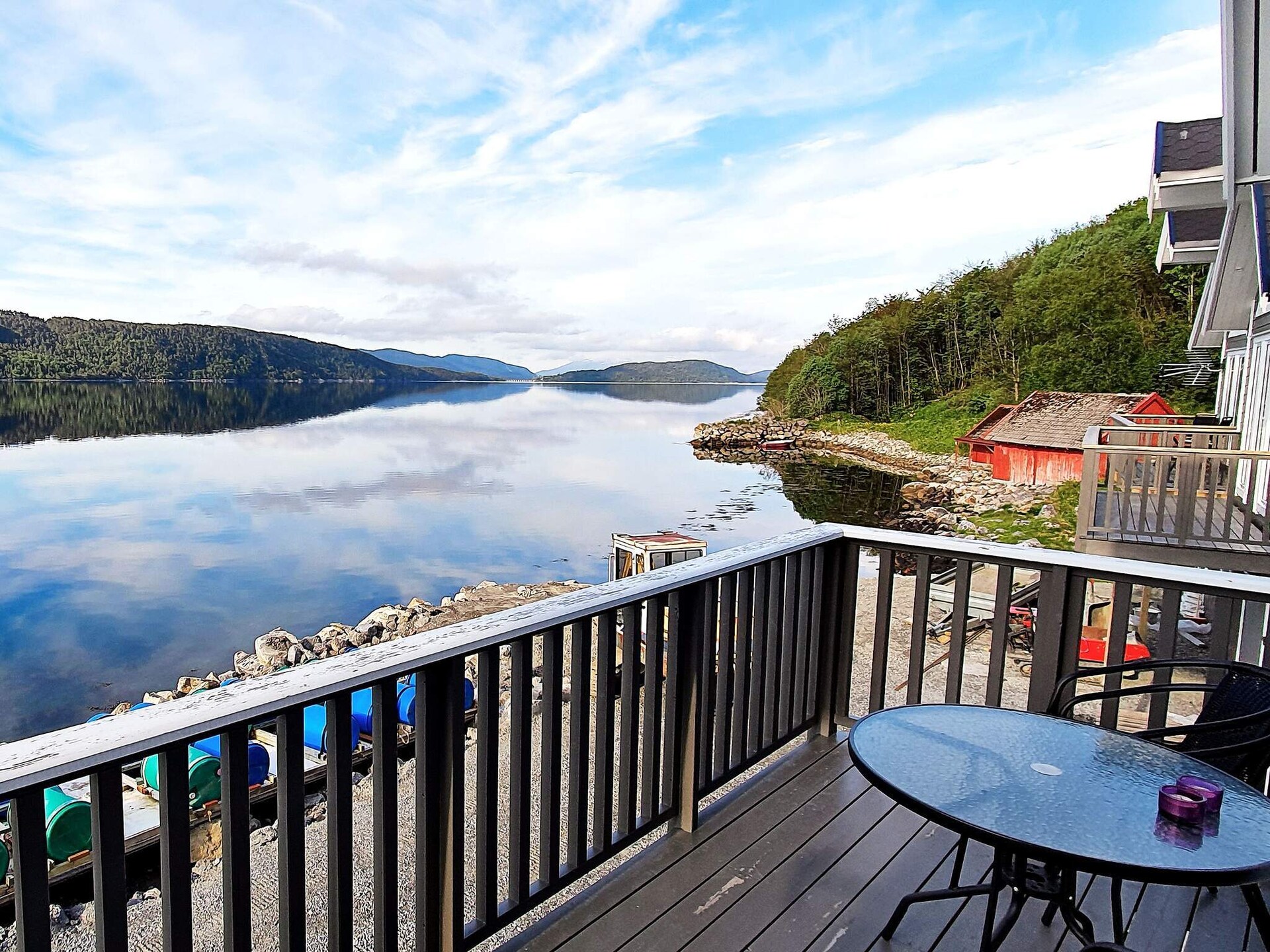 Rorbu aan de Grytafjorden met panoramisch uitzicht en bootverhuur - foto 1