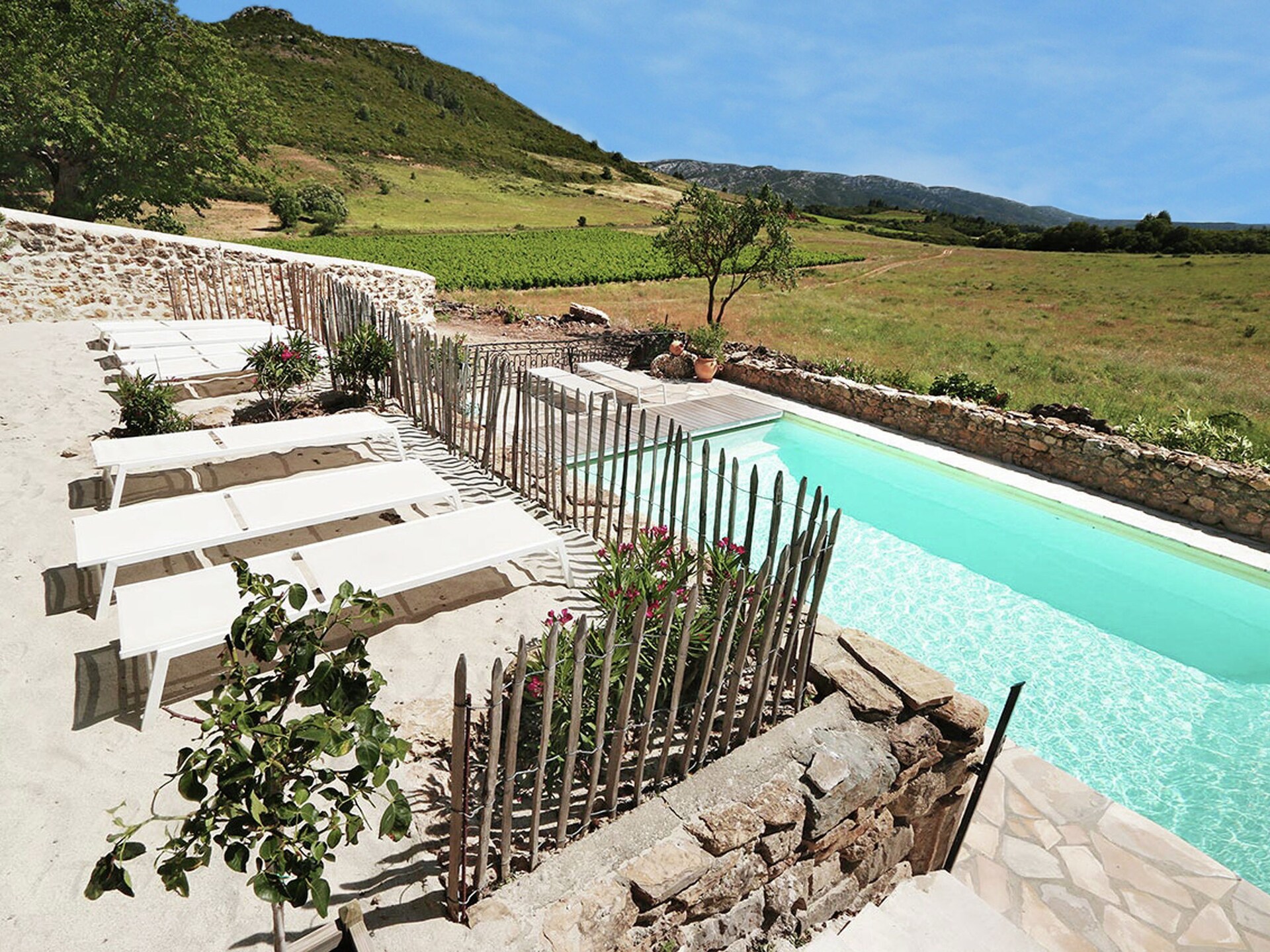 Luxe gîte tussen de wijnvelden in Aude, zwembad en airconditioning - foto 19
