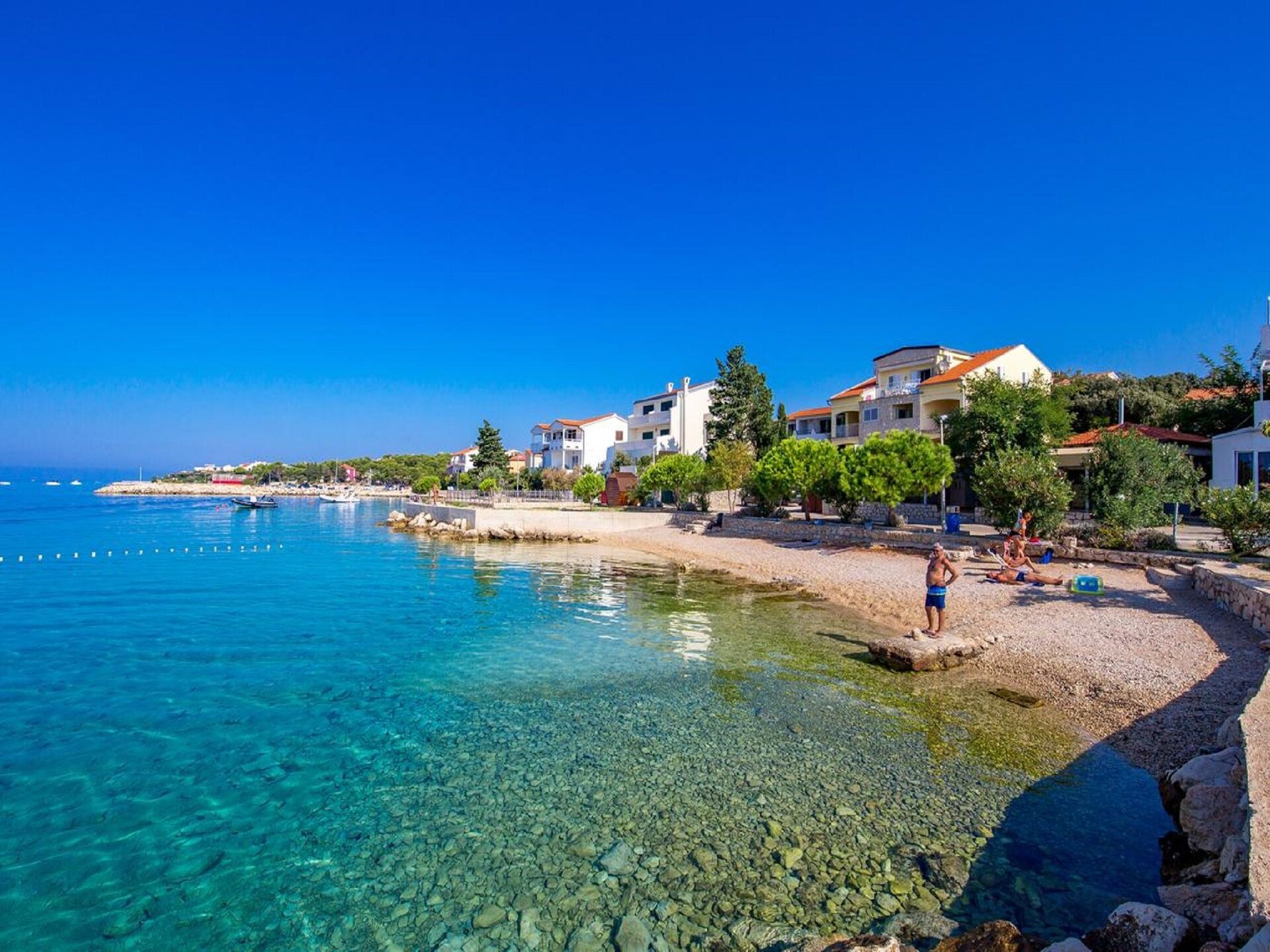 Panoramisch appartement Modra kuća 3 bij zee in Mandre - foto 22