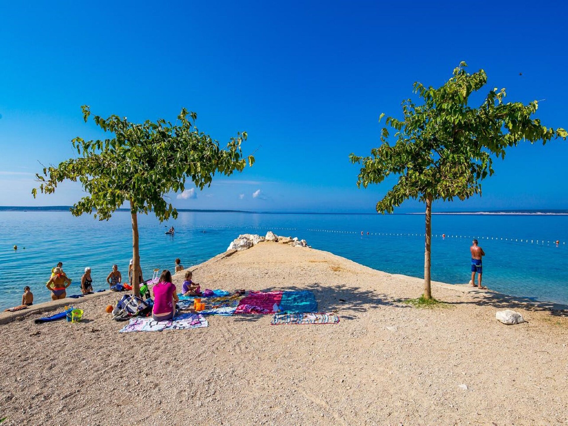 Panoramisch appartement Modra kuća 3 bij zee in Mandre - foto 27