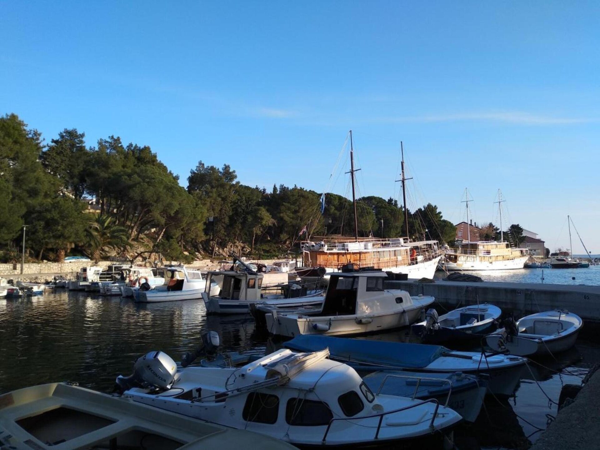 Panoramisch appartement Modra kuća 3 bij zee in Mandre - foto 37