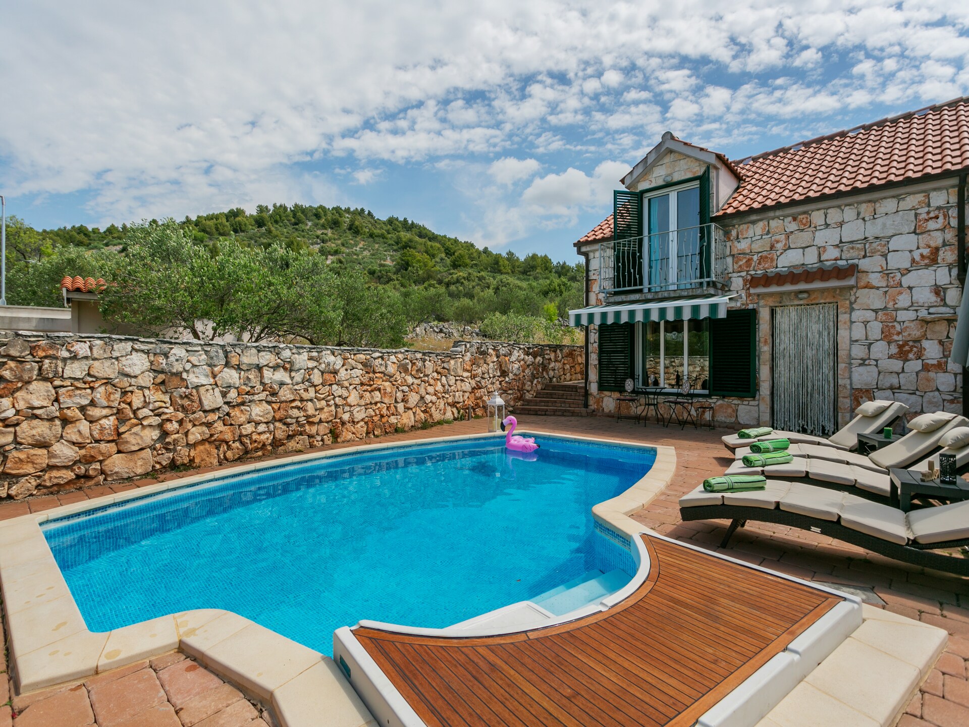 Villa Niva: Twee authentieke Dalmatische huisjes met privézwembad bij Marina - foto 13