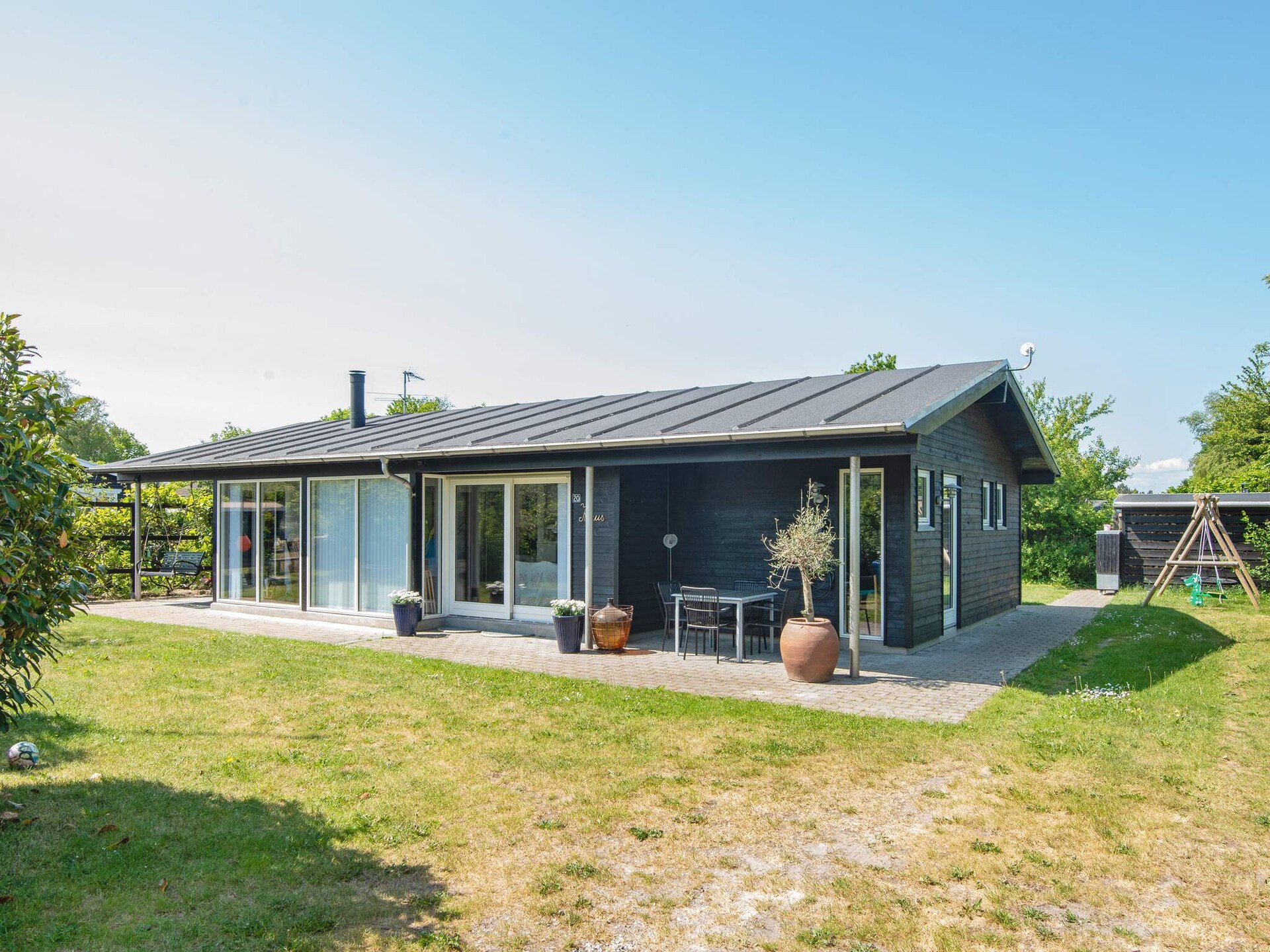 Vrijstaand vakantiehuis met whirlpool op 300 meter van de badkade in Fjellerup - foto 19