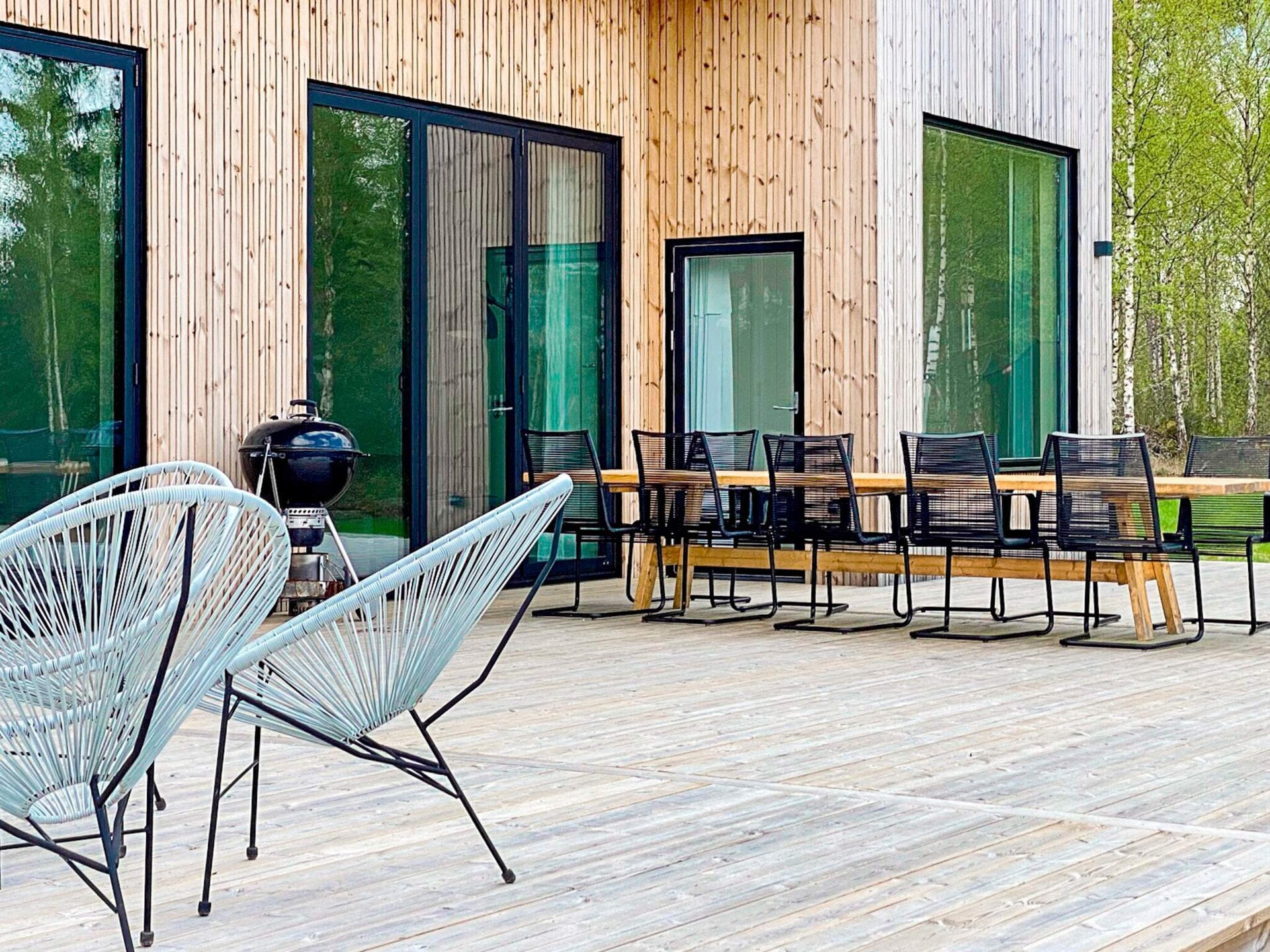 Design vakantiehuis met panoramisch uitzicht op het meer in Håcksvik - foto 5
