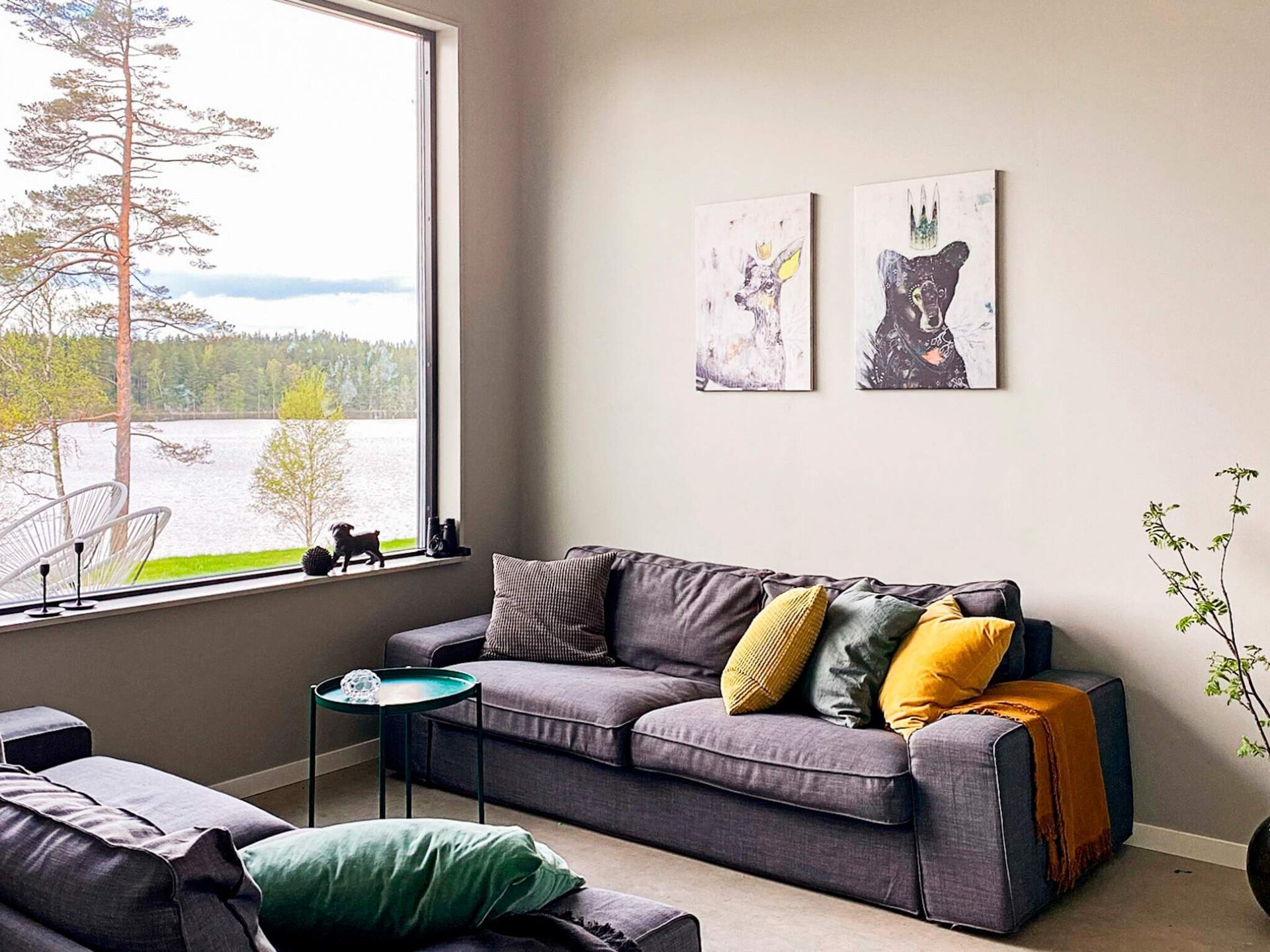 Design vakantiehuis met panoramisch uitzicht op het meer in Håcksvik - foto 22