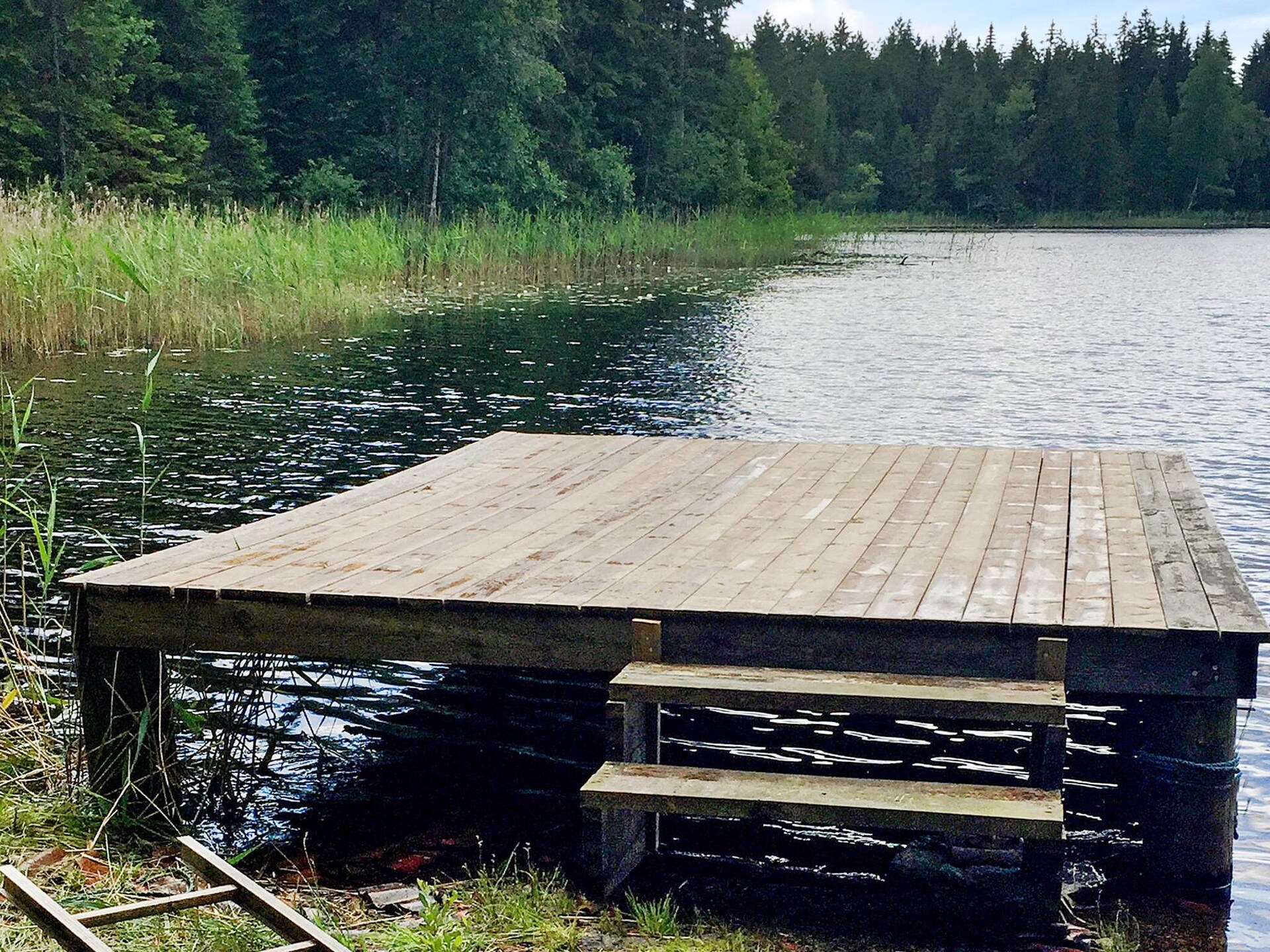 Knusse stuga aan het Lillesjö meer met eigen terras en visstek op 20 meter - foto 12