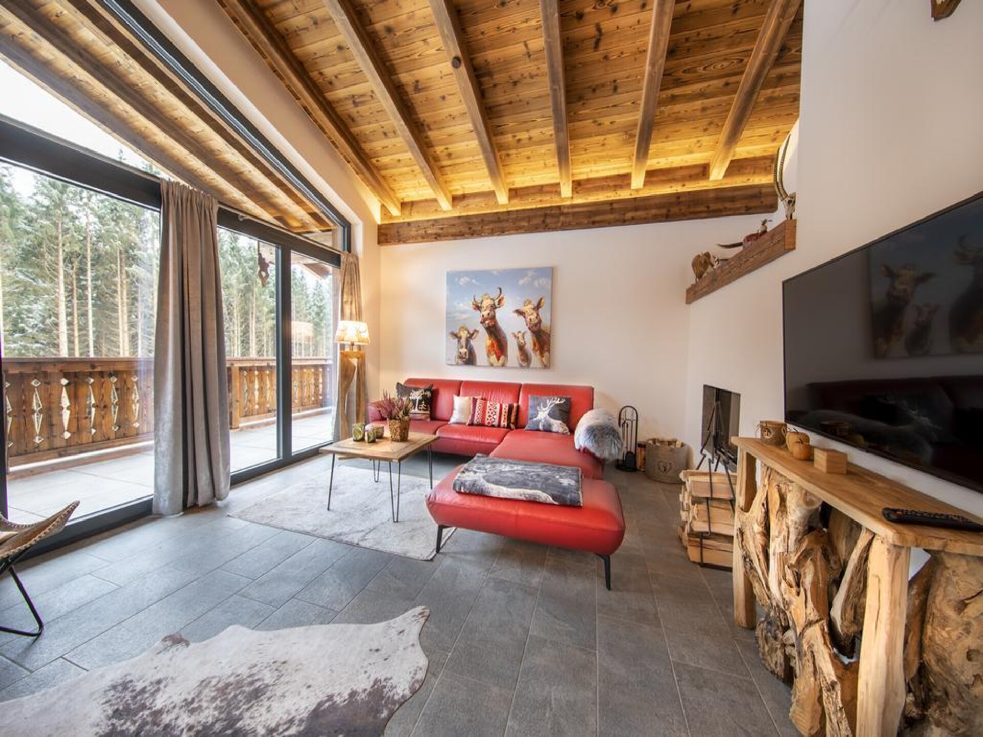 Luxe chalet aan de rand van Neukirchen met sauna en bergzicht - foto 2