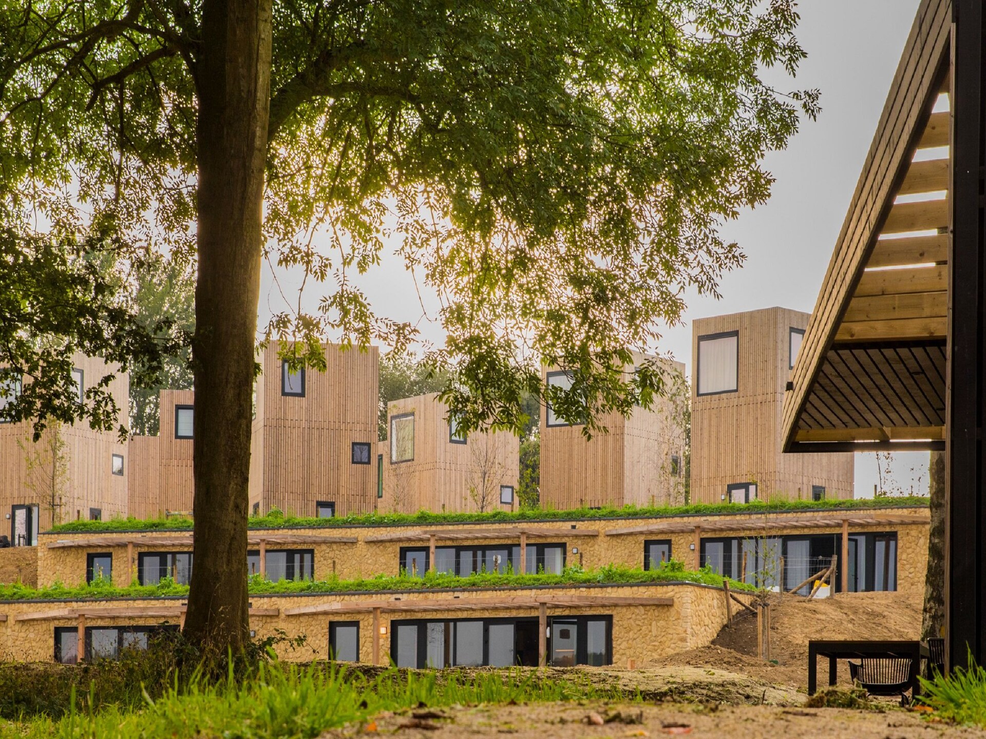 Moderne houten lodge in Resort Gulpen voor 6 personen met tuin - foto 16