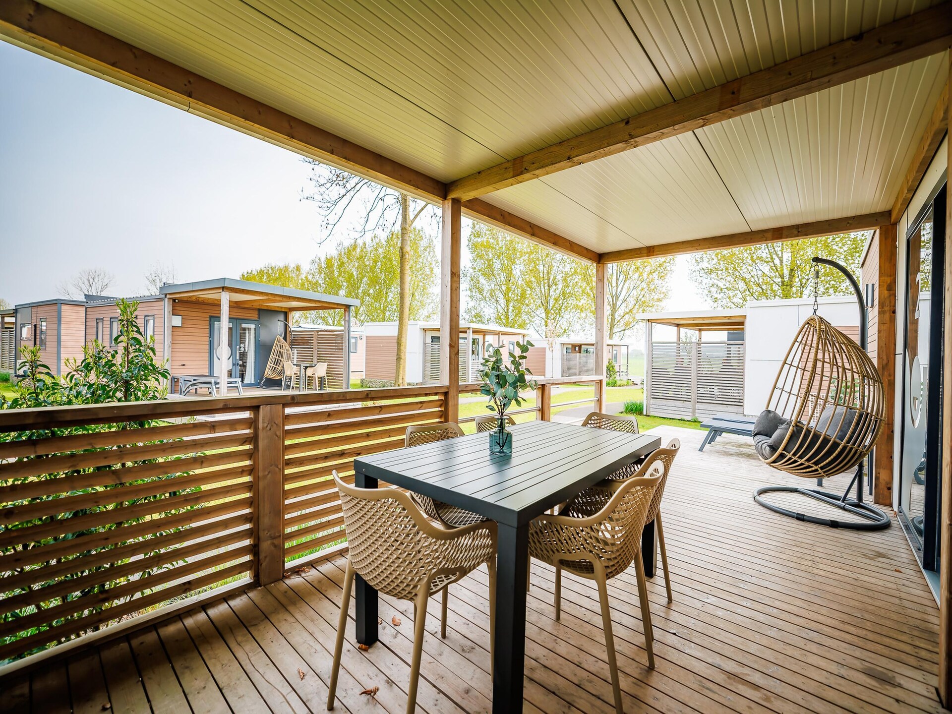Eilandlodge: stijlvol chalet met veranda in hartje vakantiepark Maurik - foto 18