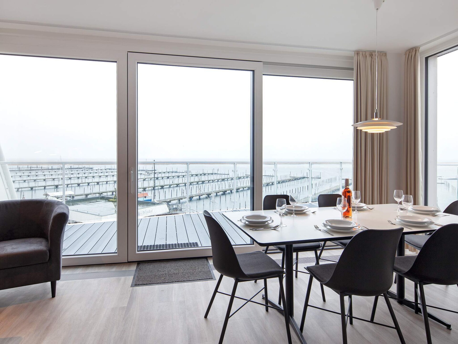 Appartement aan de Oostzee met panoramisch uitzicht op zee en jachthaven - foto 14