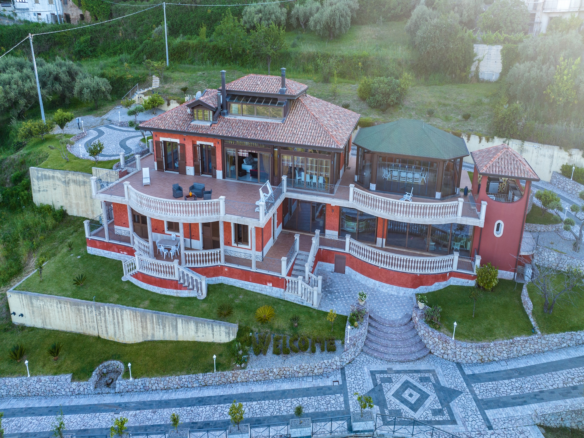 Ruime villa met panoramisch uitzicht, privézwembad en bubbelbad bij Gioiosa Marea - foto 37