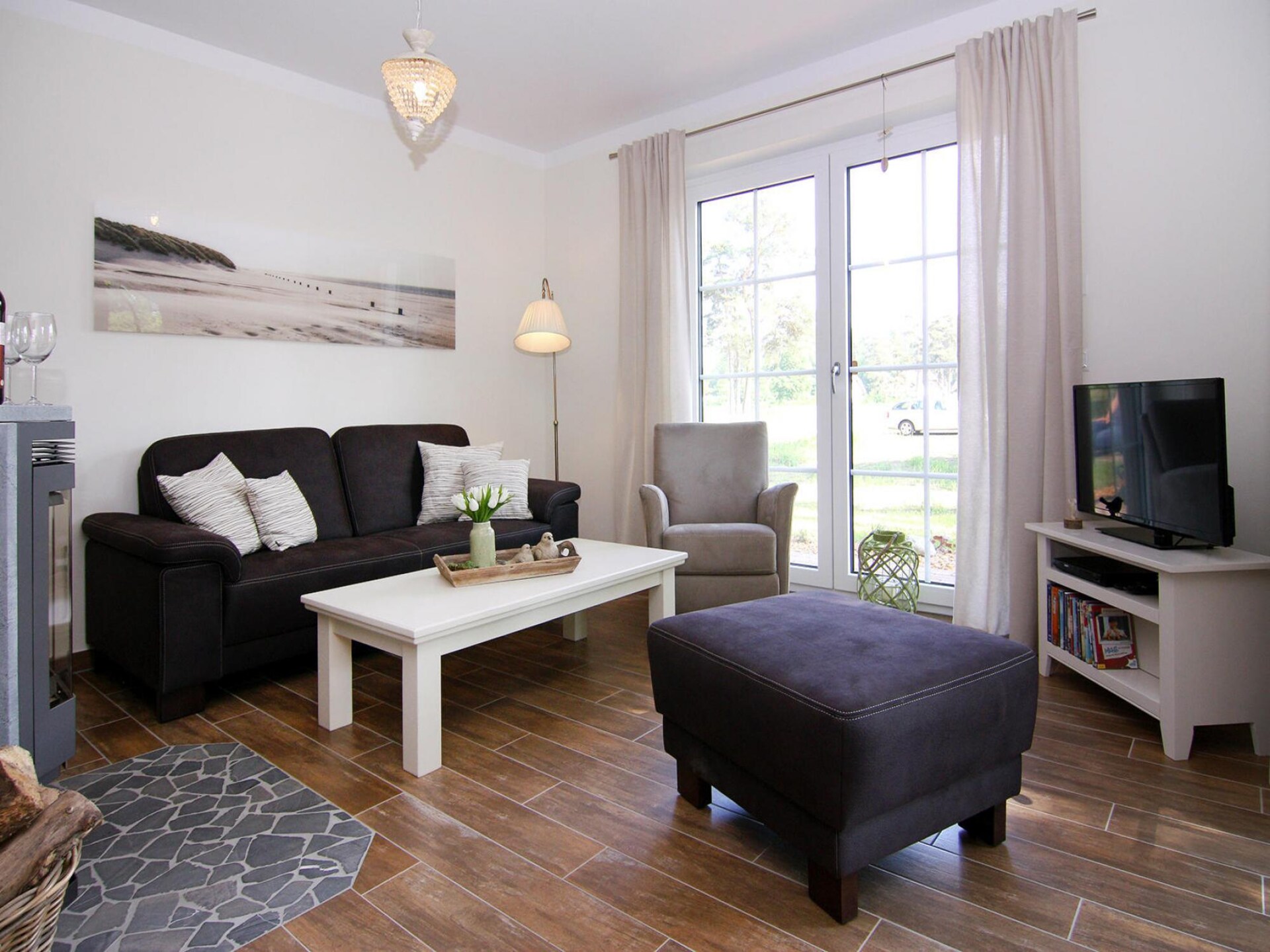 Kranichnest: Vrijstaand vakantiehuis met sauna aan de lagune van Usedom - foto 5