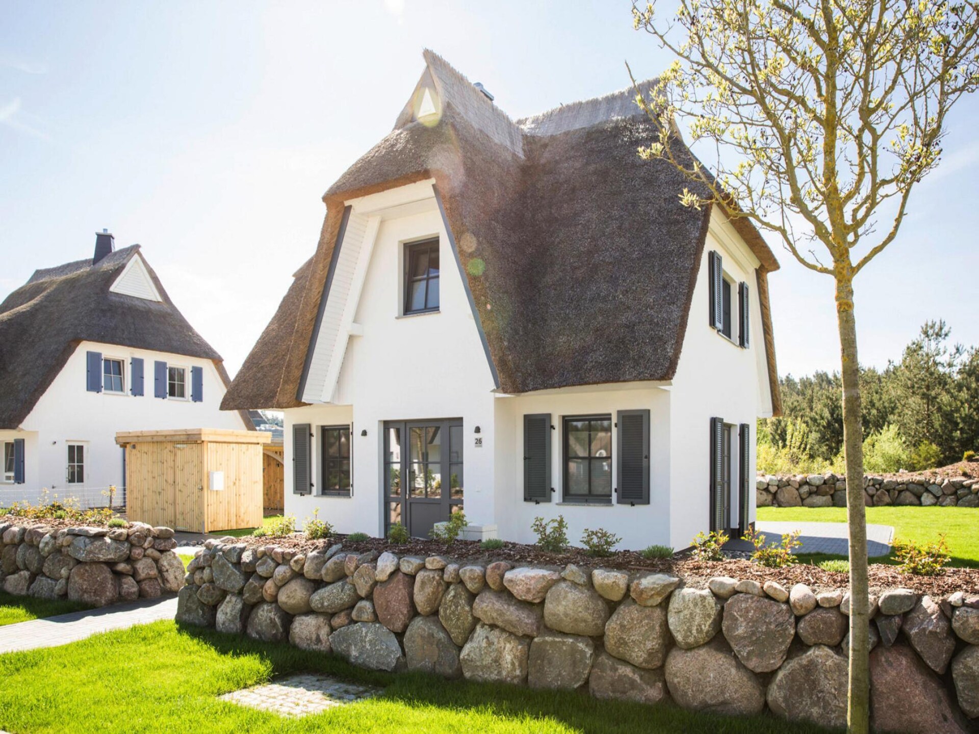 Vrijstaand rieten dakhuis met sauna aan de lagune, 100m van het water - foto 10