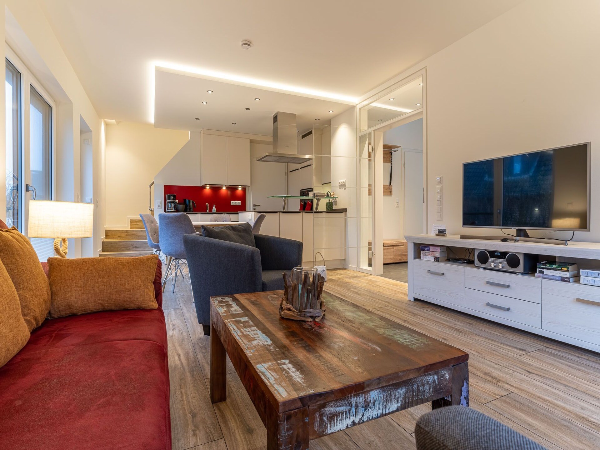 Doppelhaus Piratengold: modern vakantiehuis met sauna, haard en tuin in Ording - foto 4