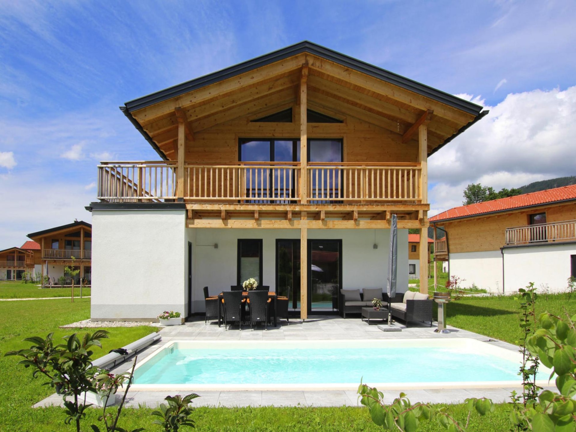 Aan de piste: Luxe chalet in Inzell met privézwembad voor 6 personen - foto 1