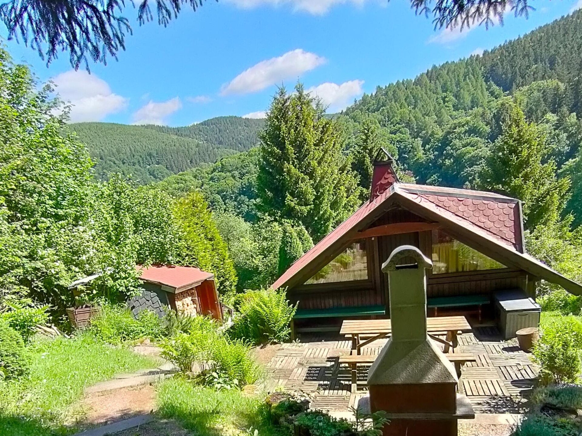 Vrijstaand vakantiehuis met bergzicht in Oberschönau, Thüringer Woud - foto 6