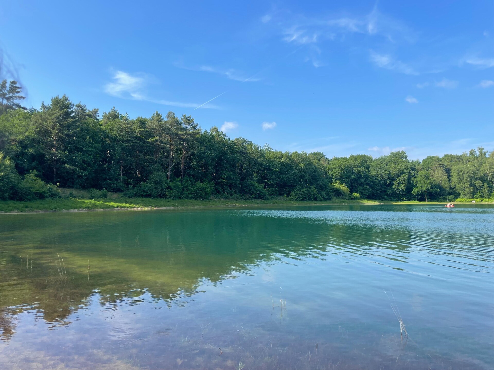 Knusse blokhut aan het meer bij Wiefelstede, vlakbij golfbaan - foto 15