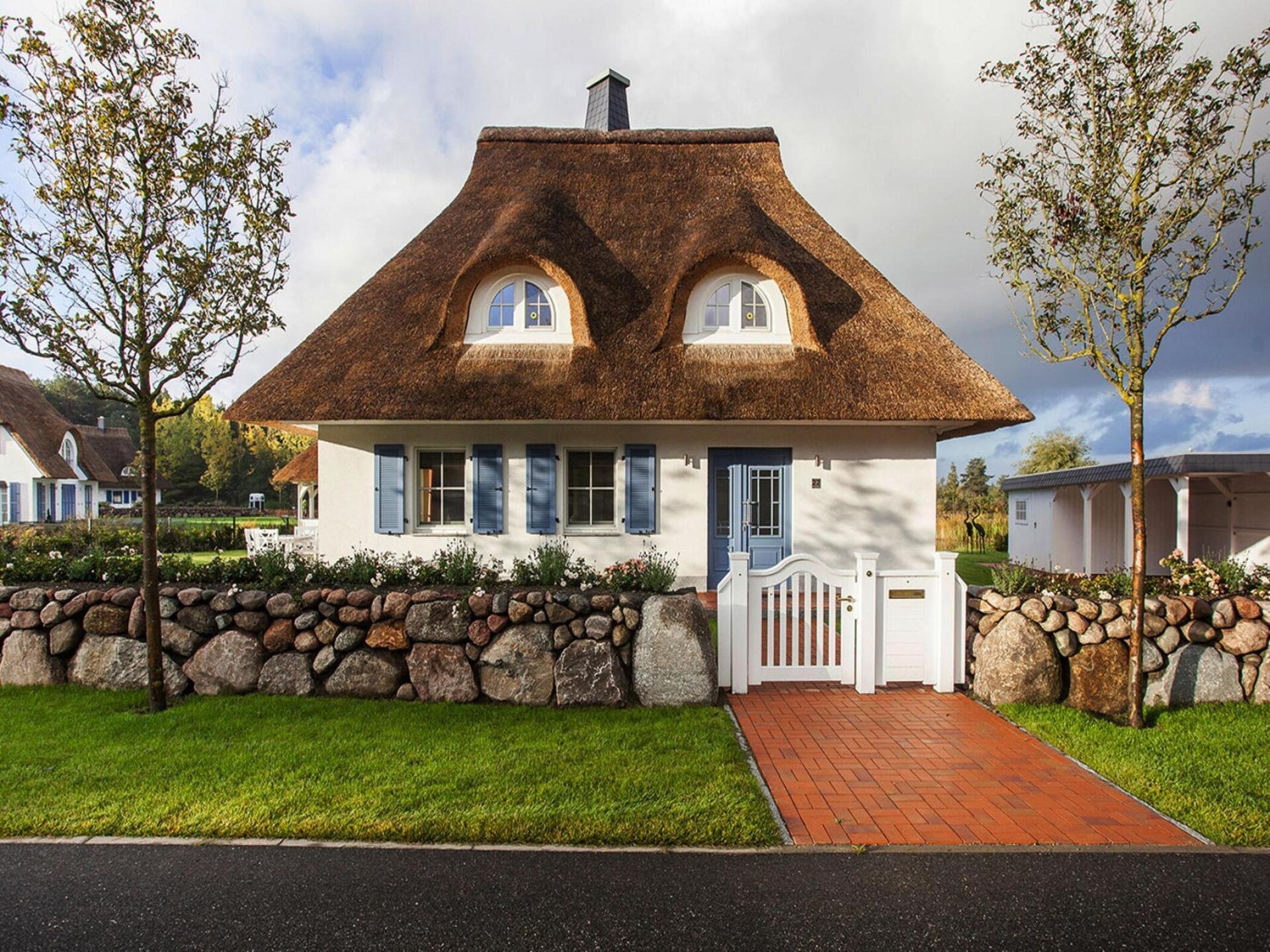 Aan het meer: Luxe rietgedekt vakantiehuis in Fuhlendorf - foto 8