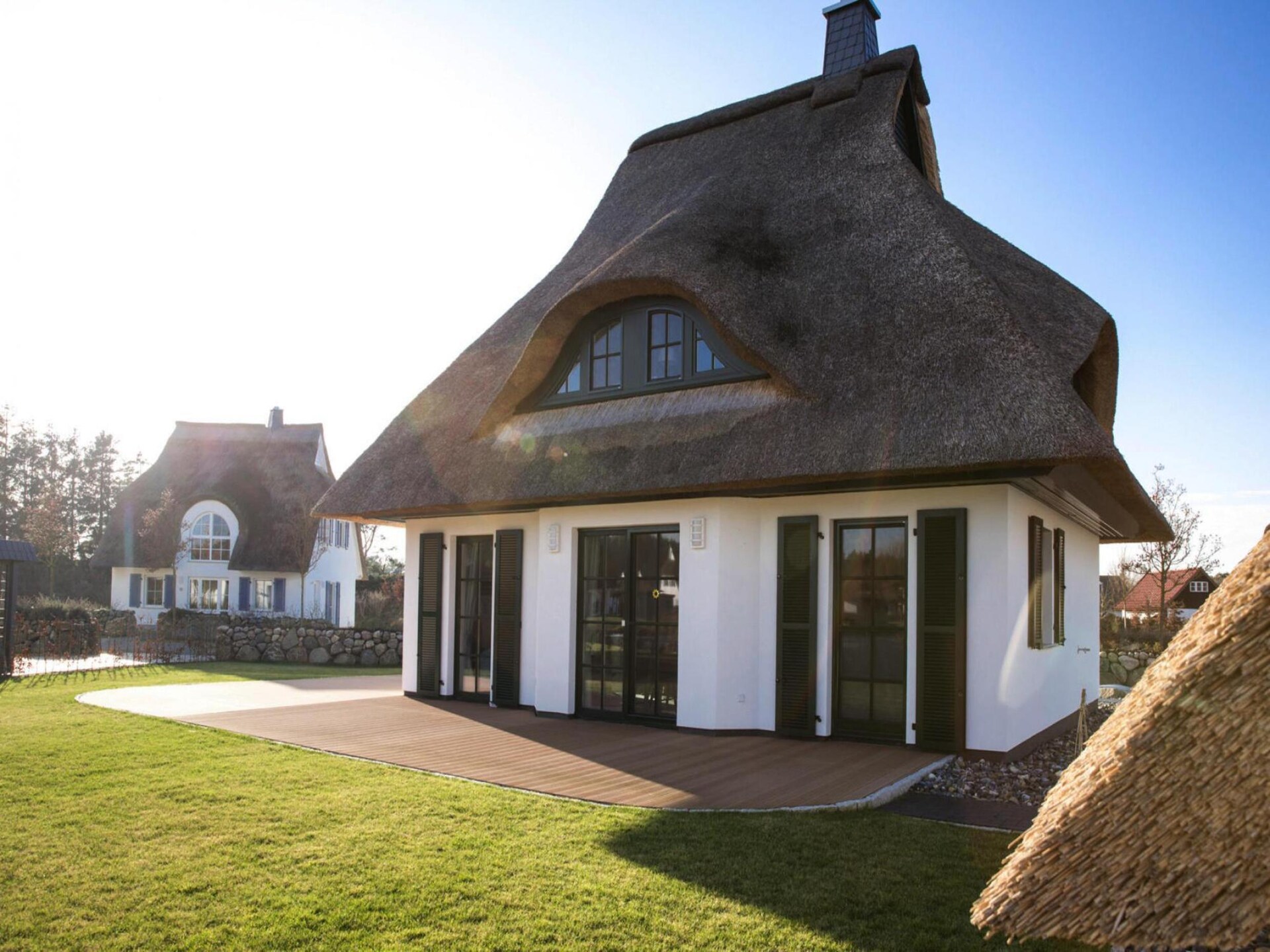 Reetgedekt vakantiehuis Seeadler 65 met sauna, 100m van de lagune - foto 21