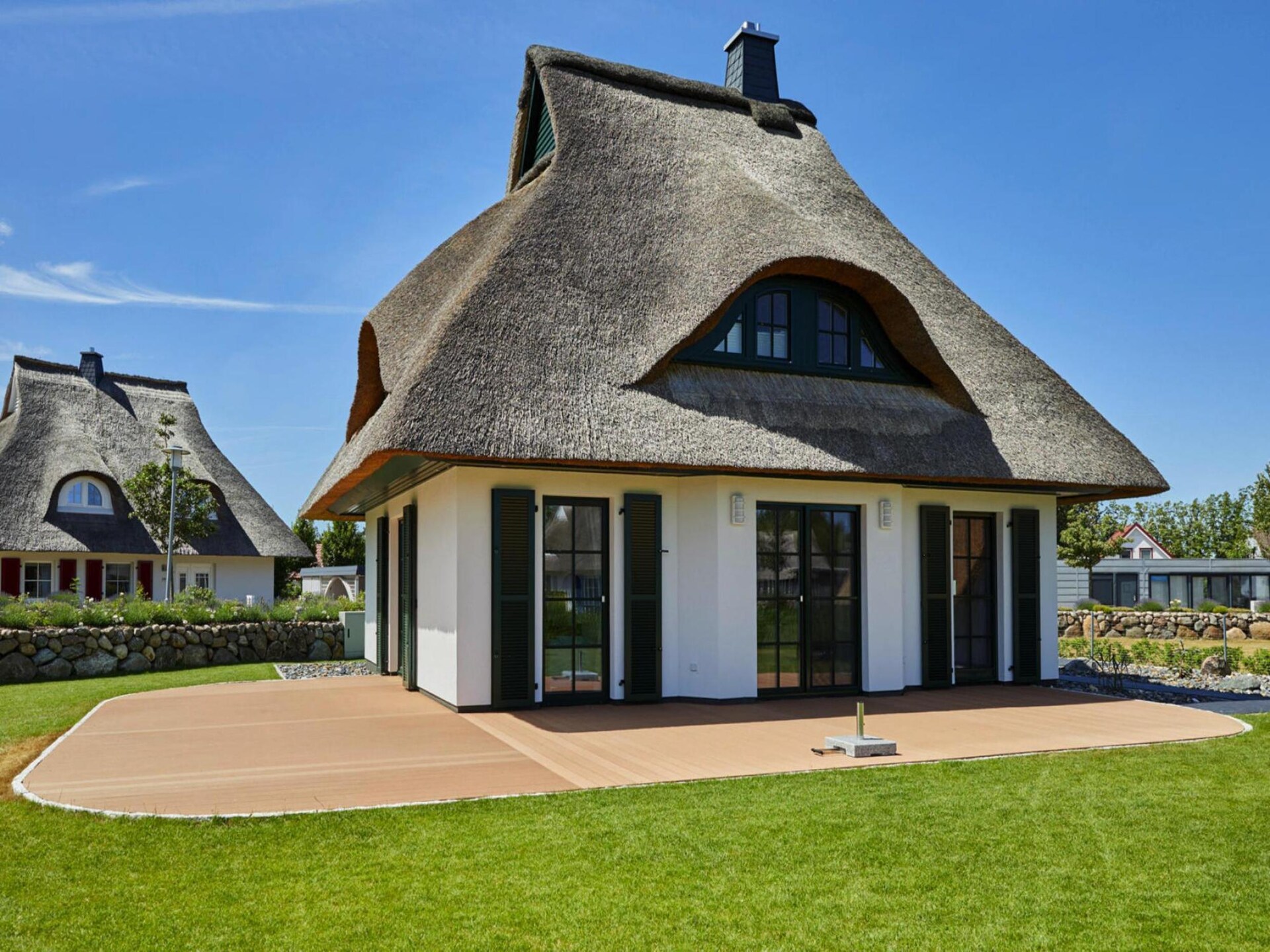 Reetgedekt vakantiehuis Seeadler 65 met sauna, 100m van de lagune - foto 20