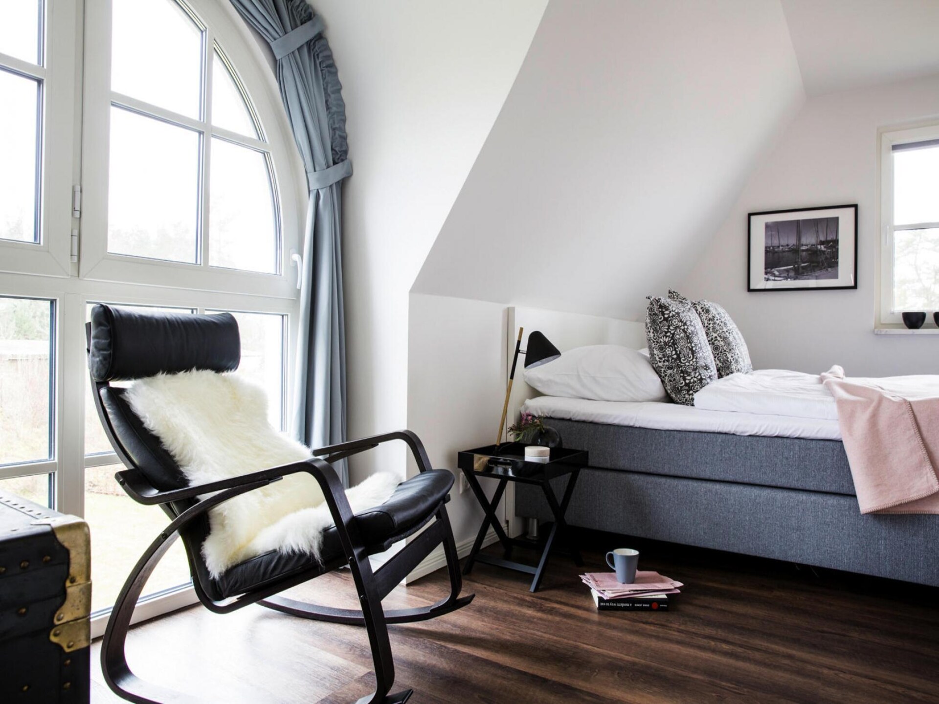 Luxe rietgedekt vakantiehuis met sauna aan de lagune bij Fuhlendorf - foto 10