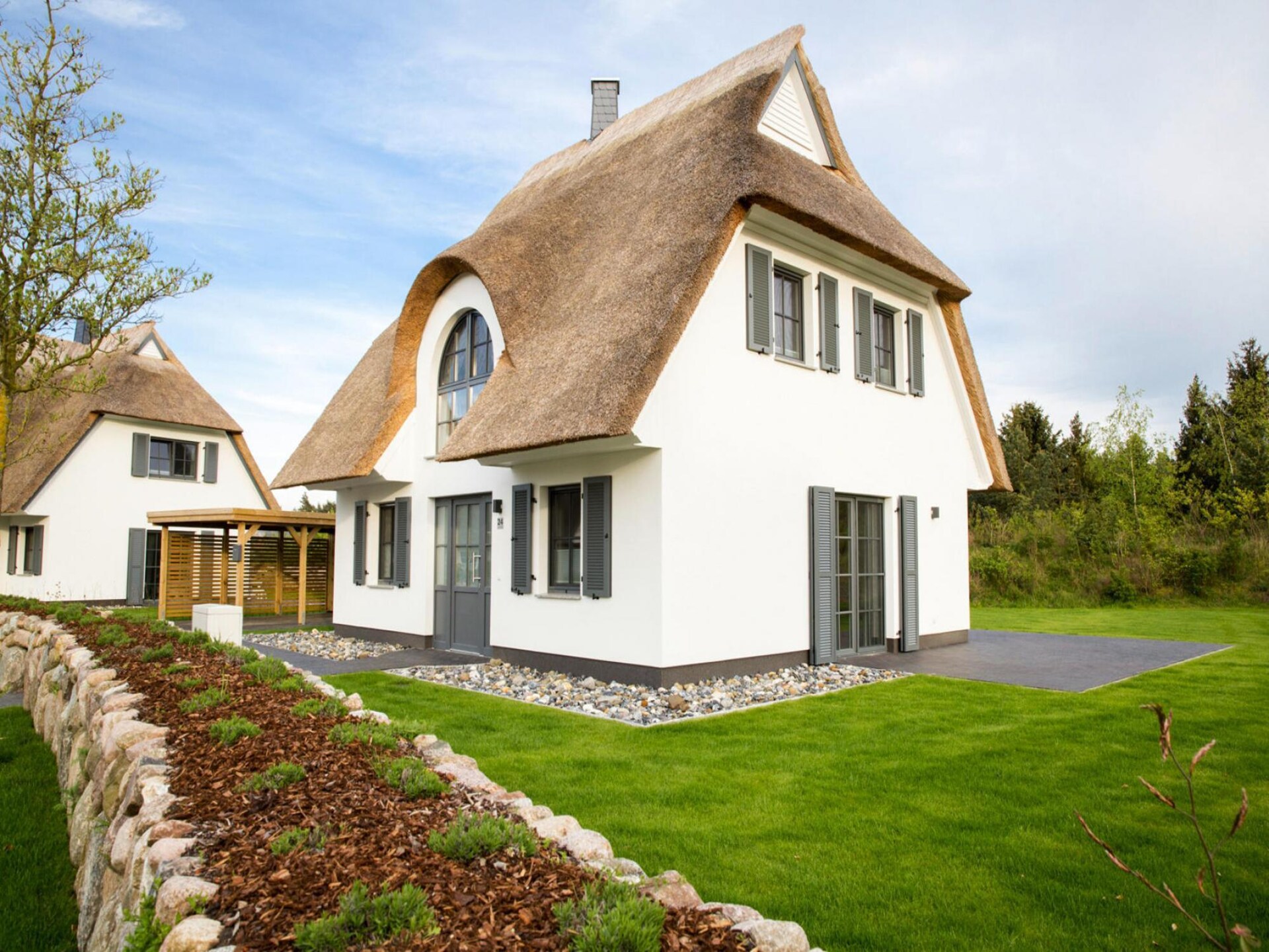 Luxe rietgedekt vakantiehuis met sauna aan de lagune bij Fuhlendorf - foto 24
