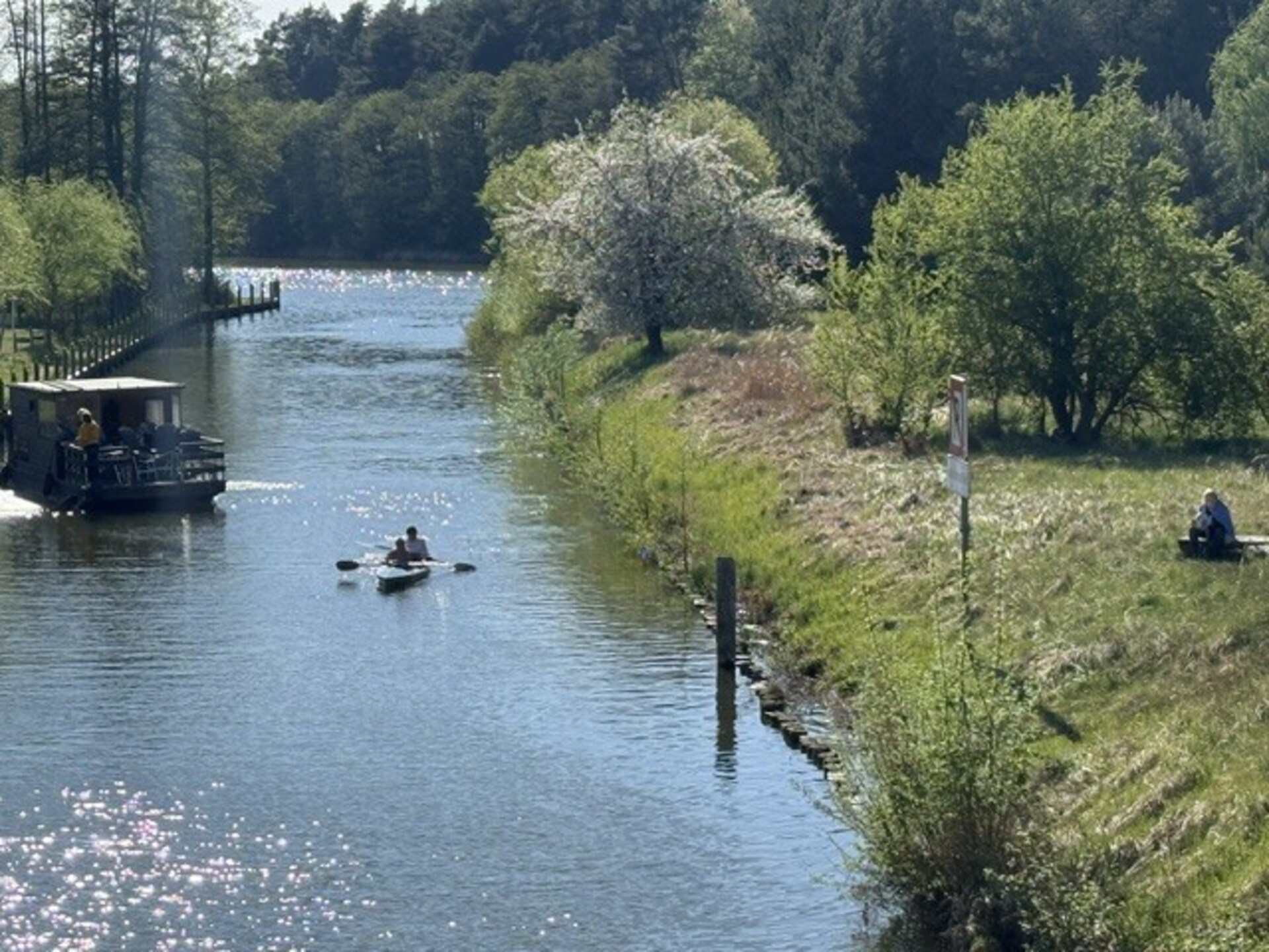 Licht vakantiehuis met open haard, 200m van de Vilzsee bij Mirow - foto 27