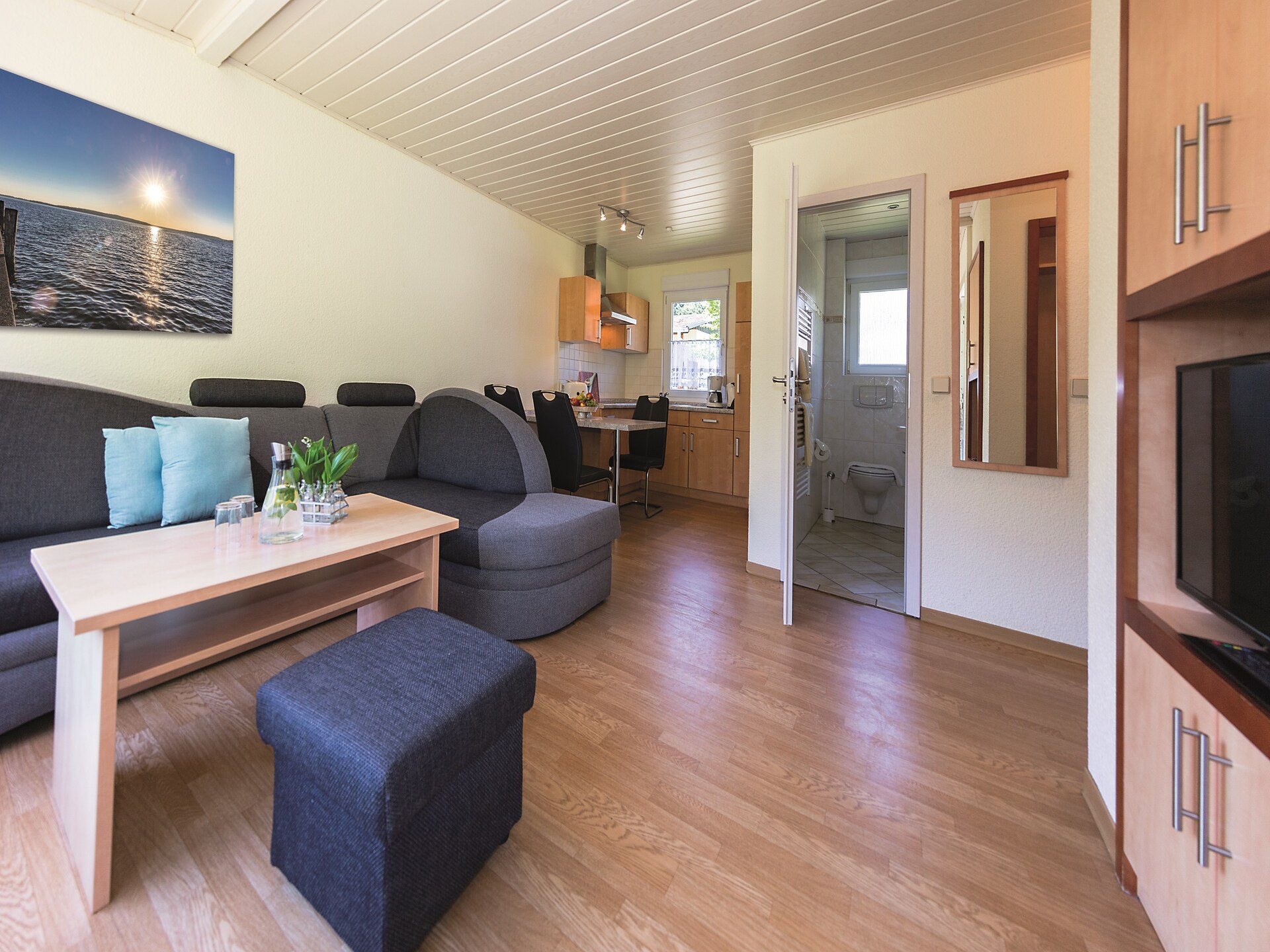 Rustiek vakantiehuis voor 4 aan de Plauer See met wellness en eigen meerstrand - foto 7
