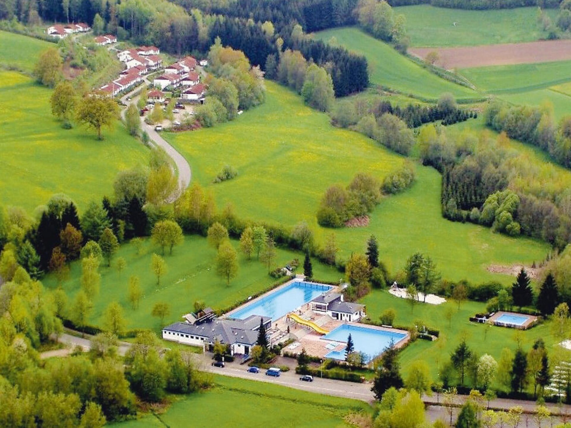 Sfeervol 6-persoons vakantiehuis op autovrij park aan de bosrand in Falkenstein - foto 27