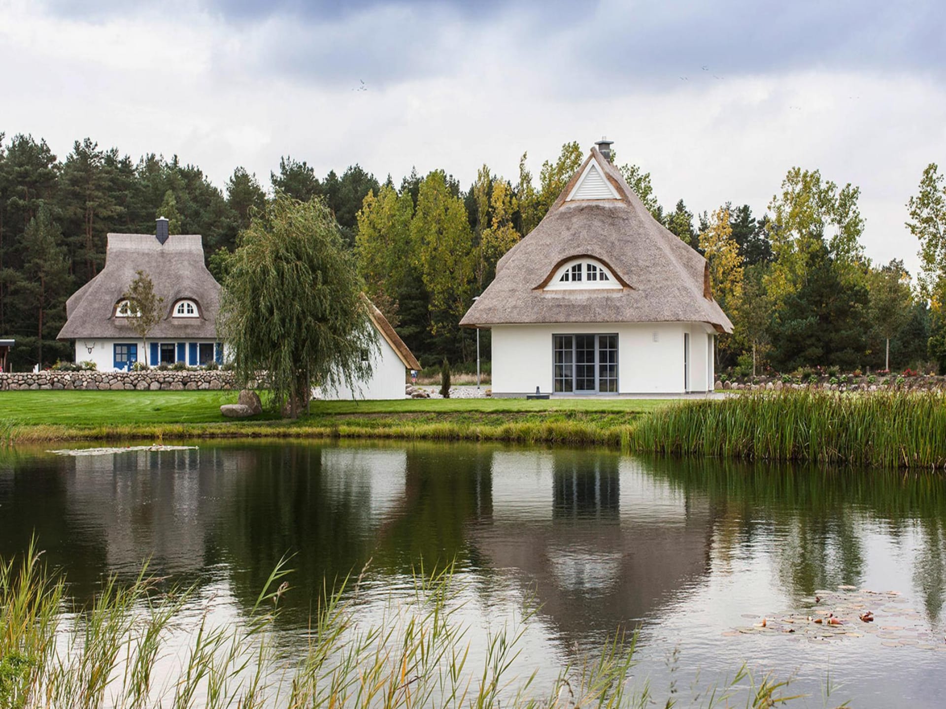 Aan het meer: Luxe rietgedekt vakantiehuis in Fuhlendorf · 6 pers. - foto 37