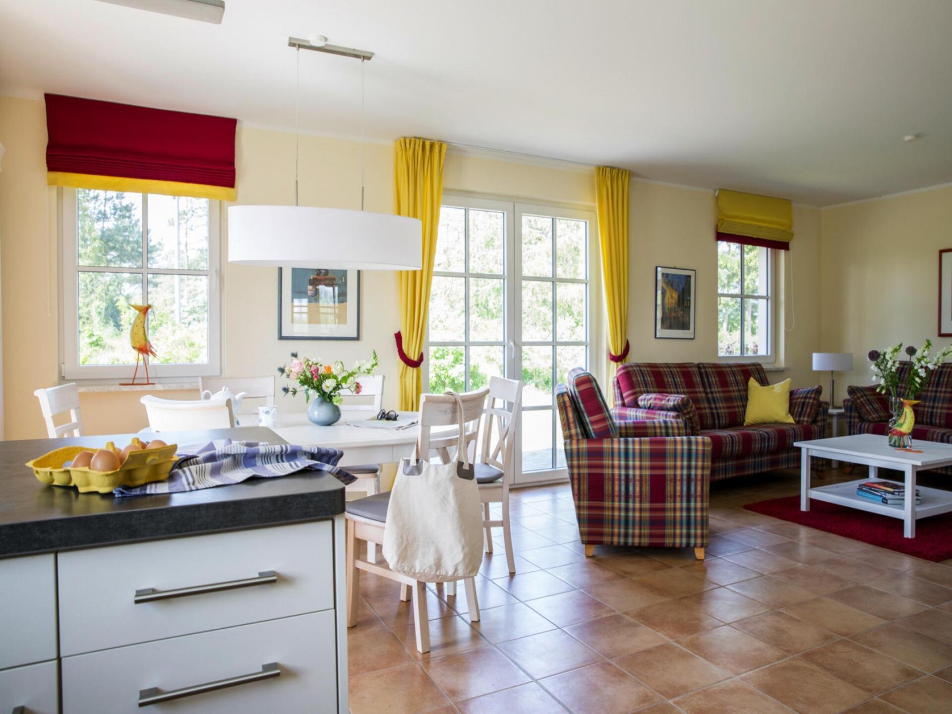 Luxe rietgedekt vakantiehuis met zwemplek aan de lagune in Fuhlendorf - foto 5