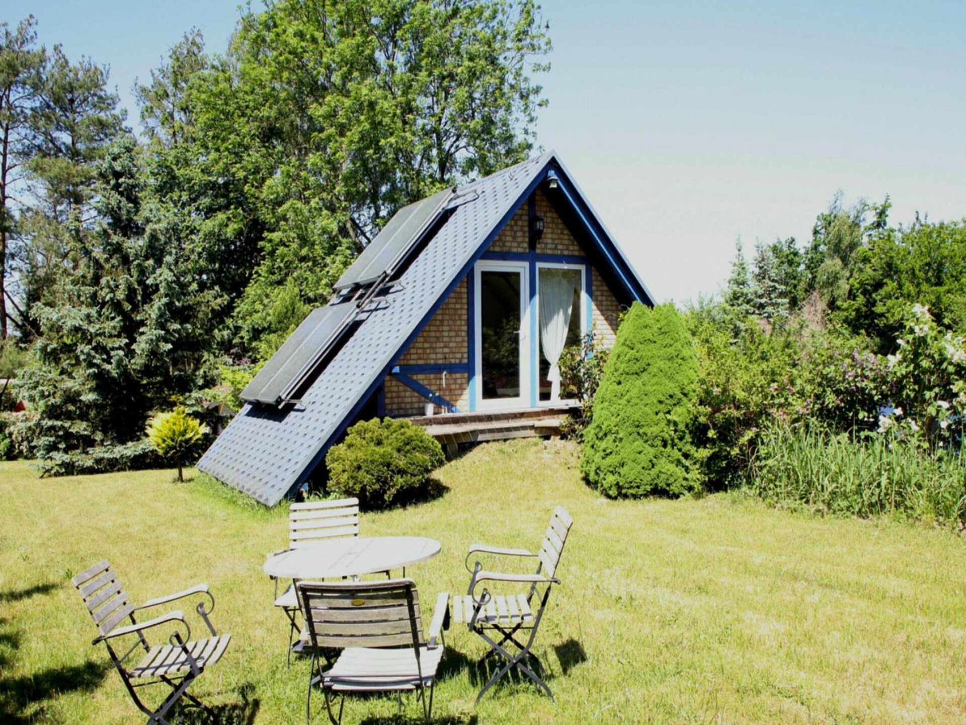 Exclusief rietgedekt vakantiehuis met sauna, 50 meter van de Jabelsche See - foto 2