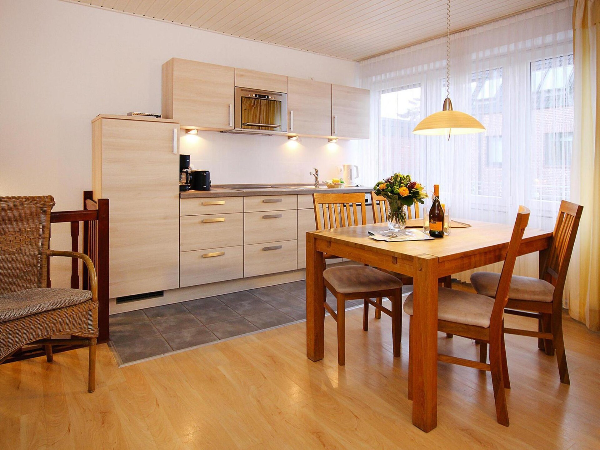 Licht appartement in Alt-Westerland, vlakbij zee en golfbaan - foto 9