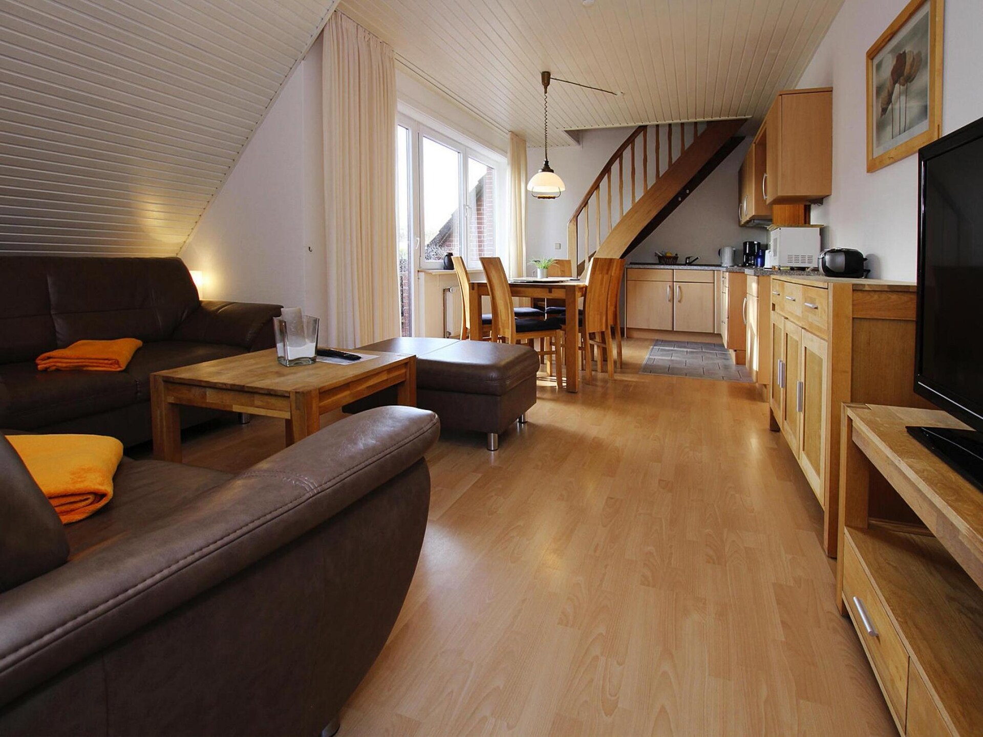 Licht appartement voor 6 aan de golfbaan in Westerland, vlakbij zee - foto 9