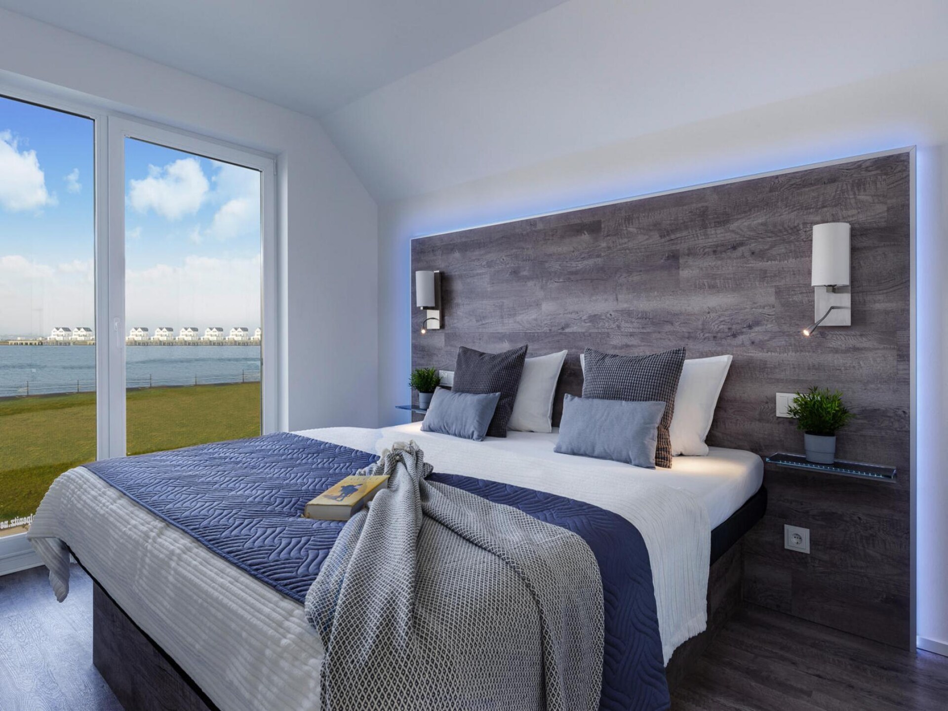 Luxe appartement met waterbed, wellness en zicht op jachthaven in Olpenitz - foto 19