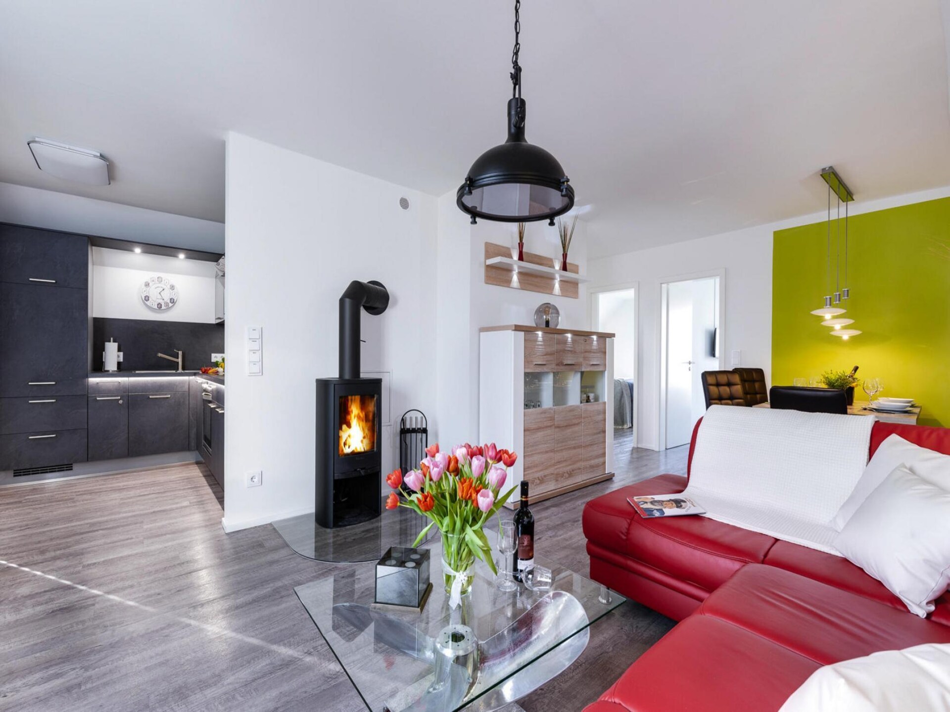 Luxe appartement met waterbed, wellness en zicht op jachthaven in Olpenitz - foto 4